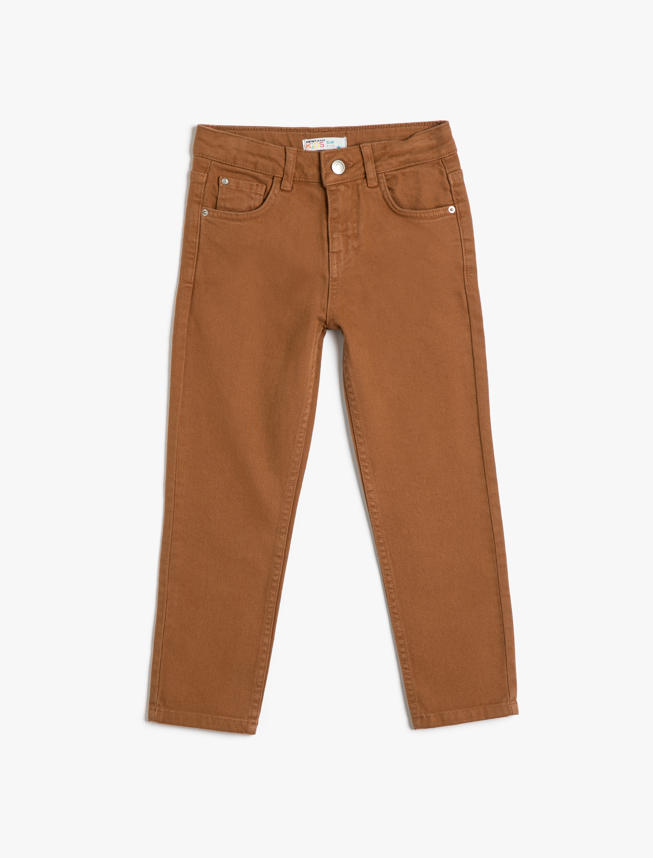 Erkek Çocuk Kot Pantolon Dar Paça Cepli - Slim Jean