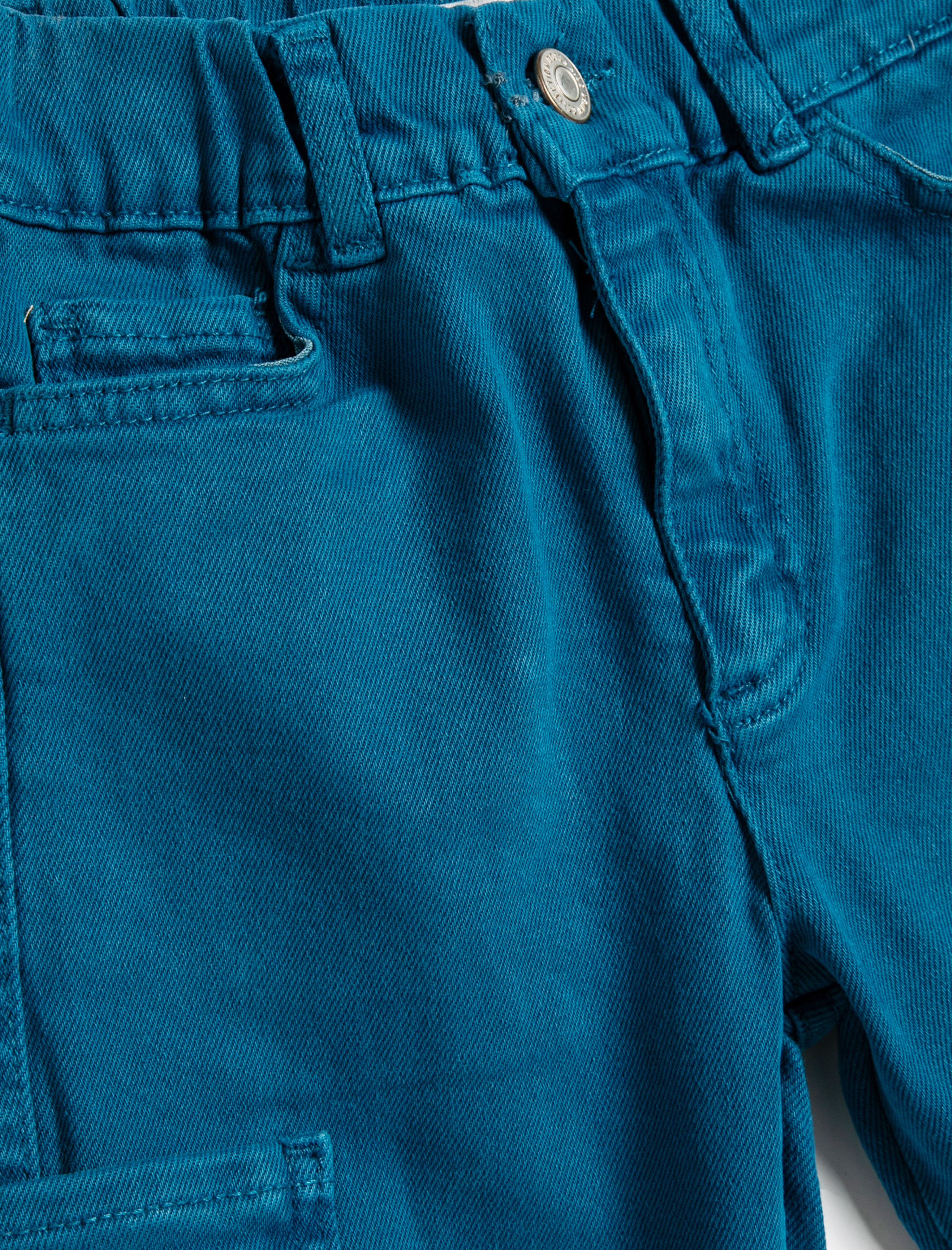 Erkek Çocuk Jogger Kot Pantolon Cepli Pamuklu Beli Lastikli - Jogger Jeans
