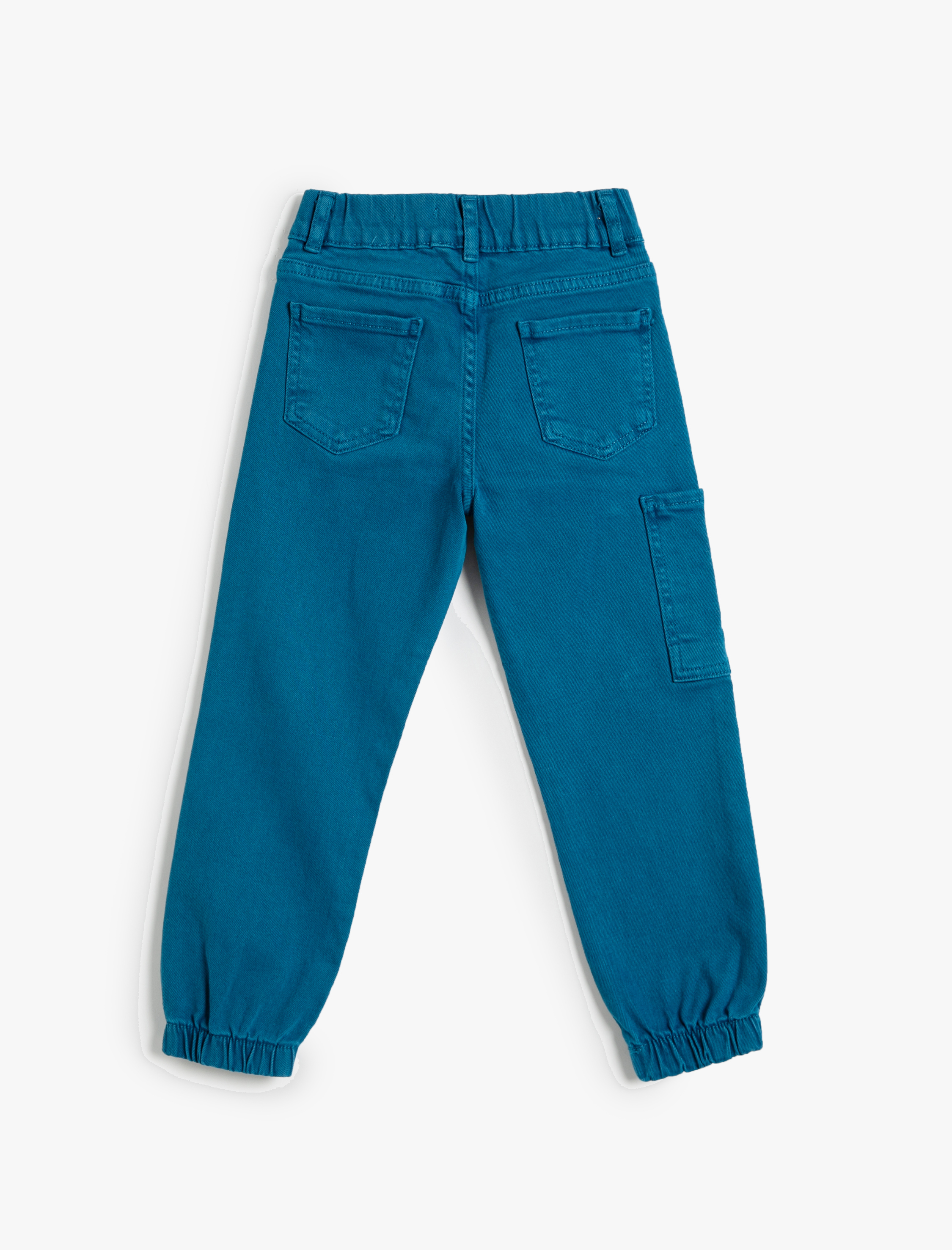  Erkek Çocuk Jogger Kot Pantolon Cepli Pamuklu Beli Lastikli - Jogger Jeans