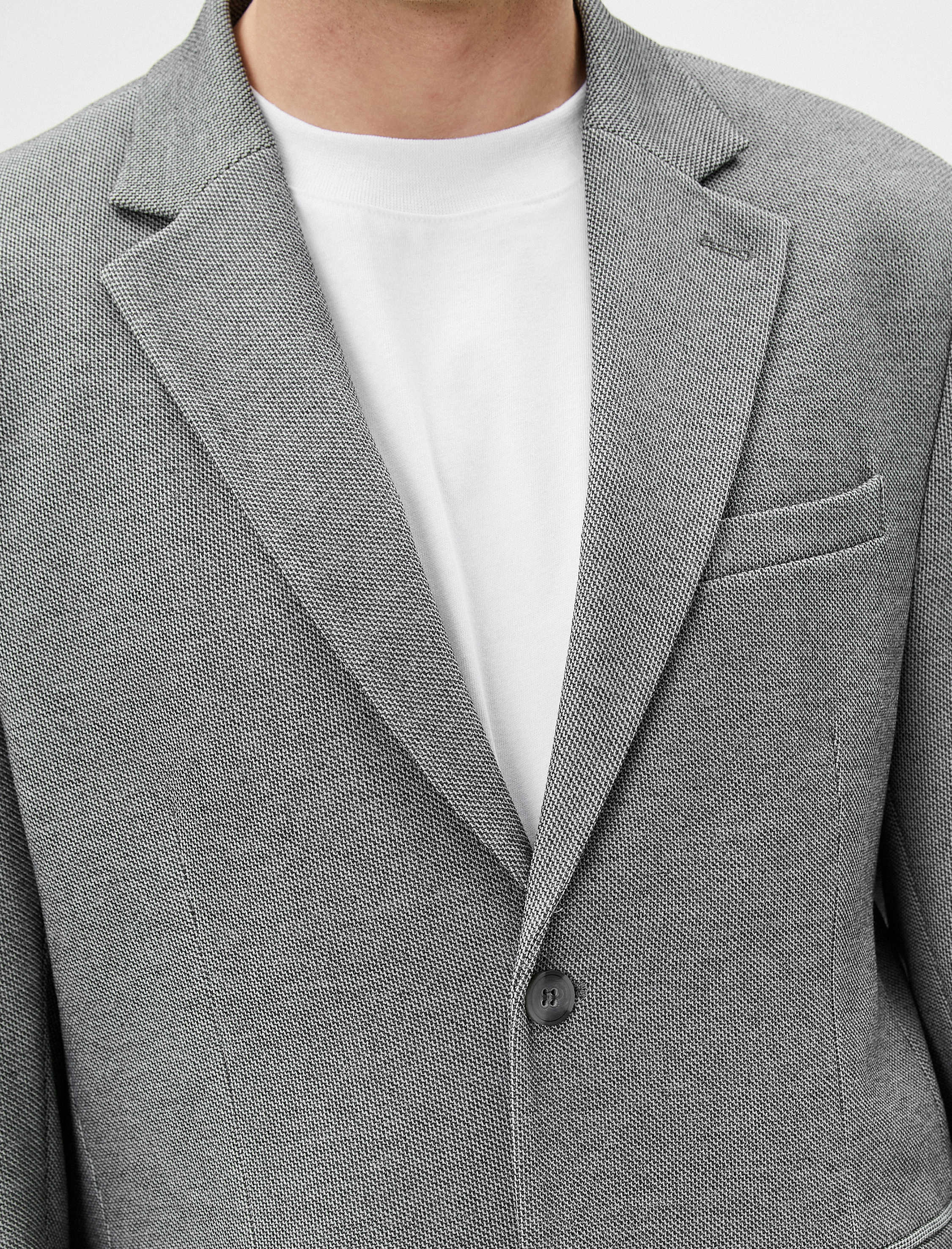   Blazer Ceket Slim Fit Düğmeli Cep Detaylı