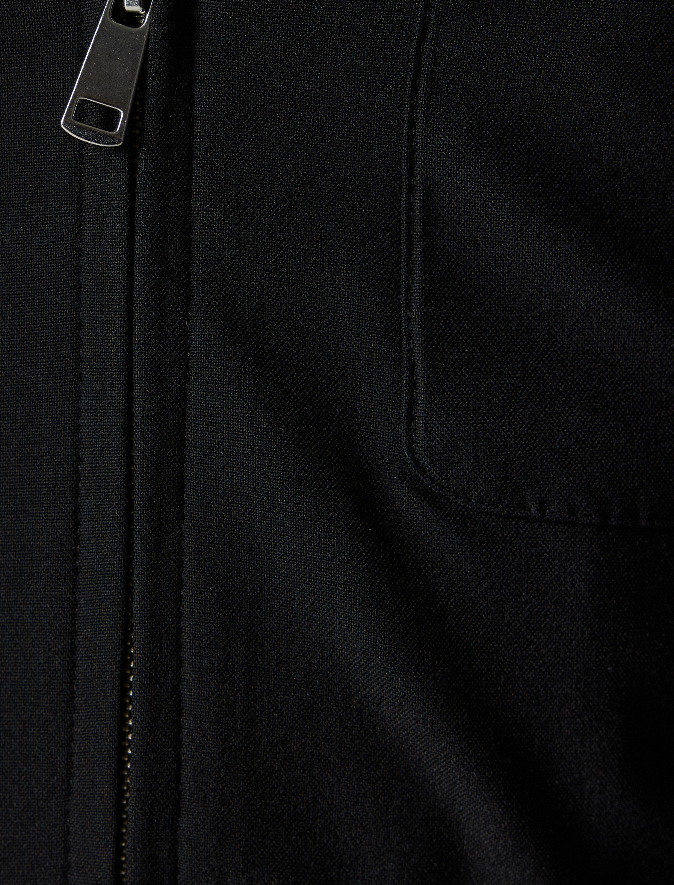   Polo Yaka Ceket Fermuarlı Cep Detaylı Slim Fit