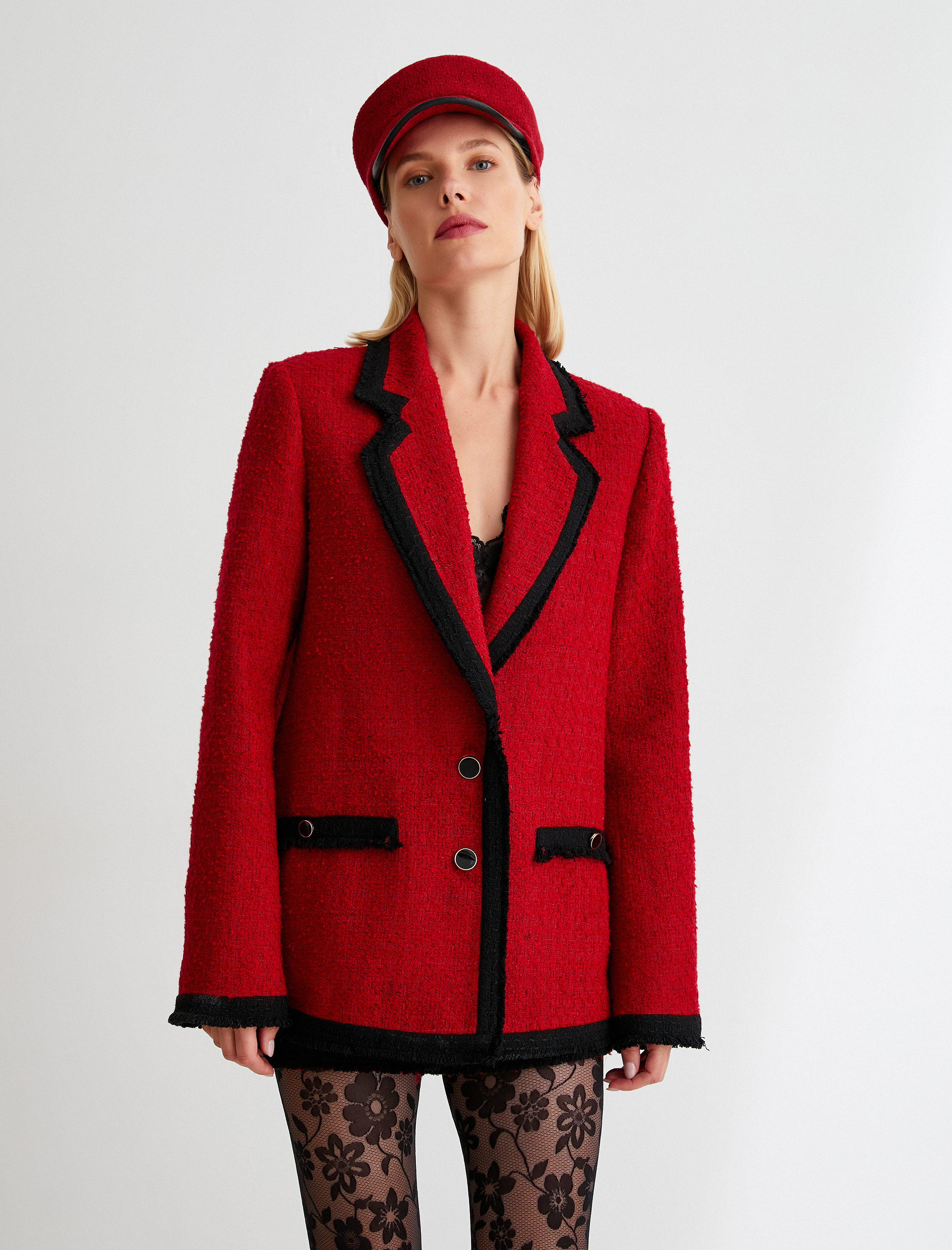   Blazer Tüvit Ceket Düğmeli Regular Fit