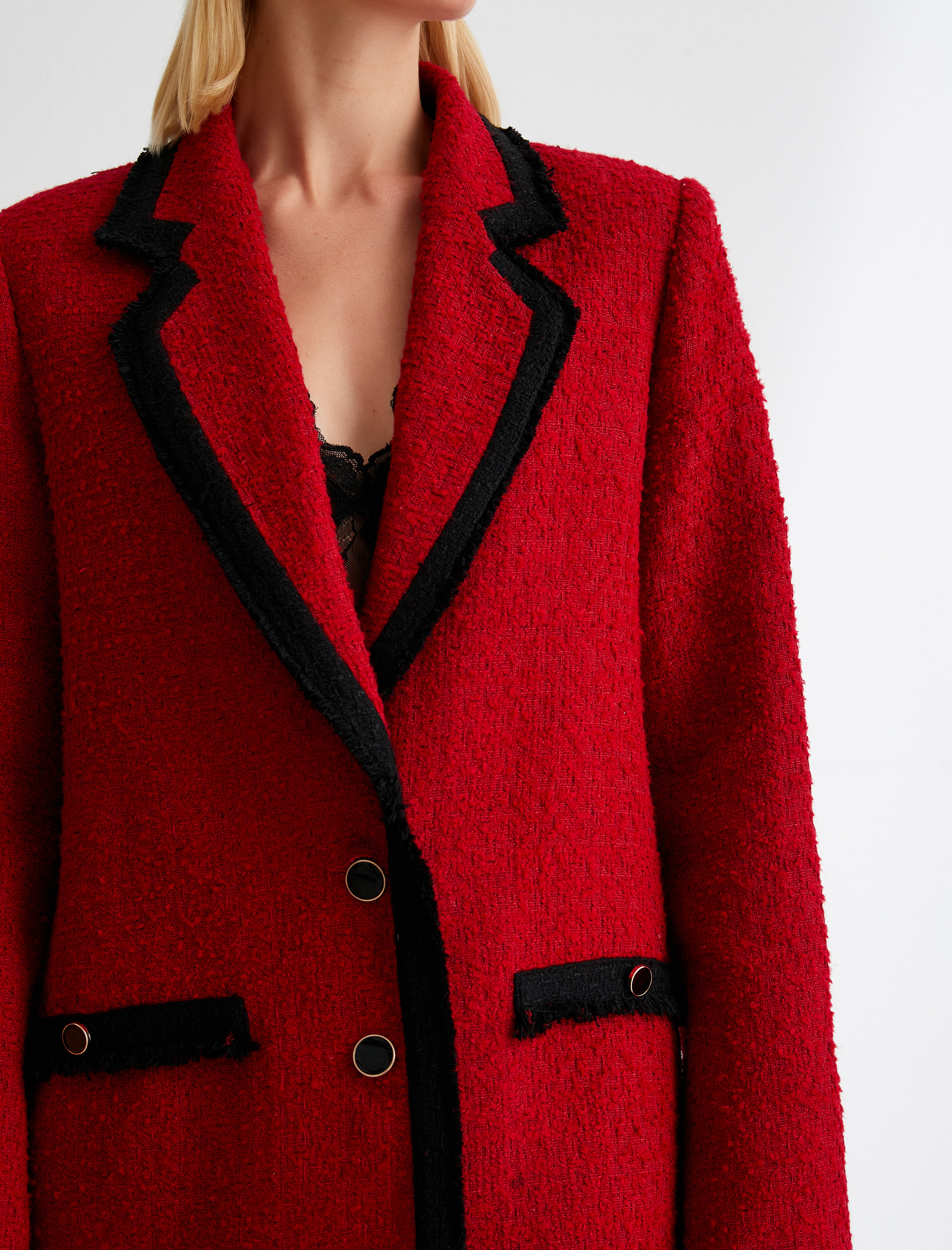   Blazer Tüvit Ceket Düğmeli Regular Fit