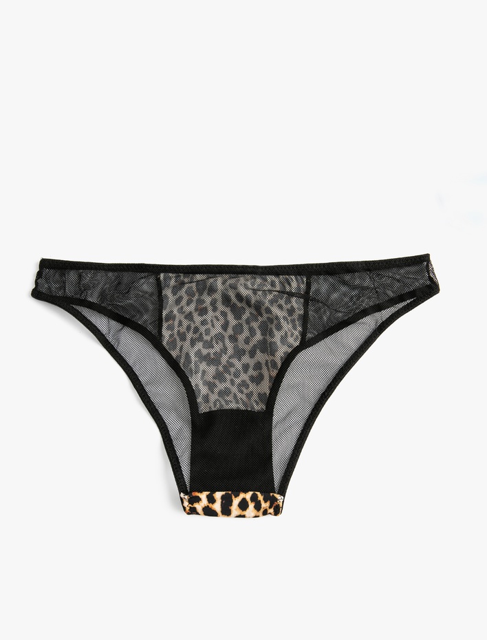  Leopar Desenli Brief Külot