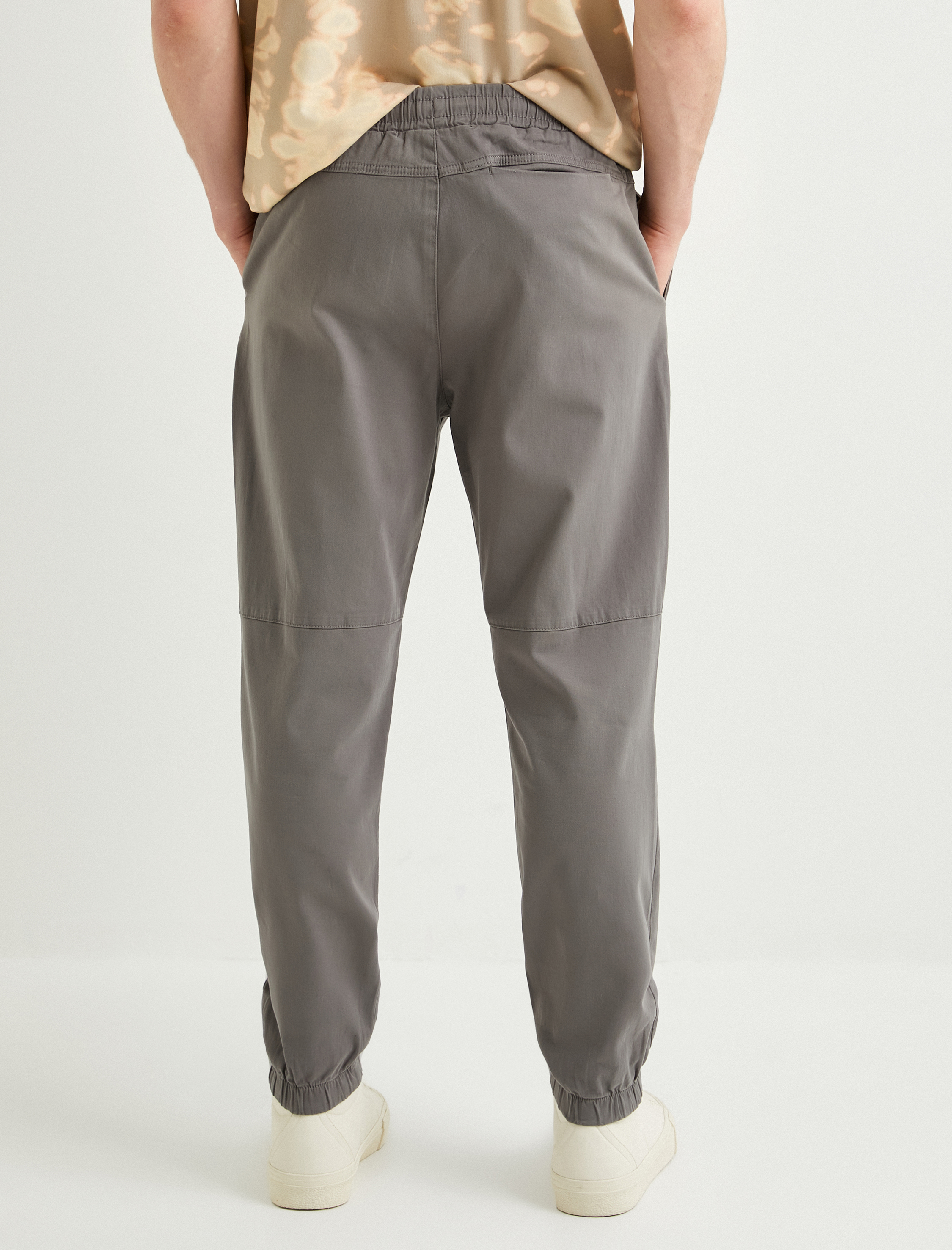   Jogger Pantolon Beli Bağcıklı Rahat Kesim Cepli