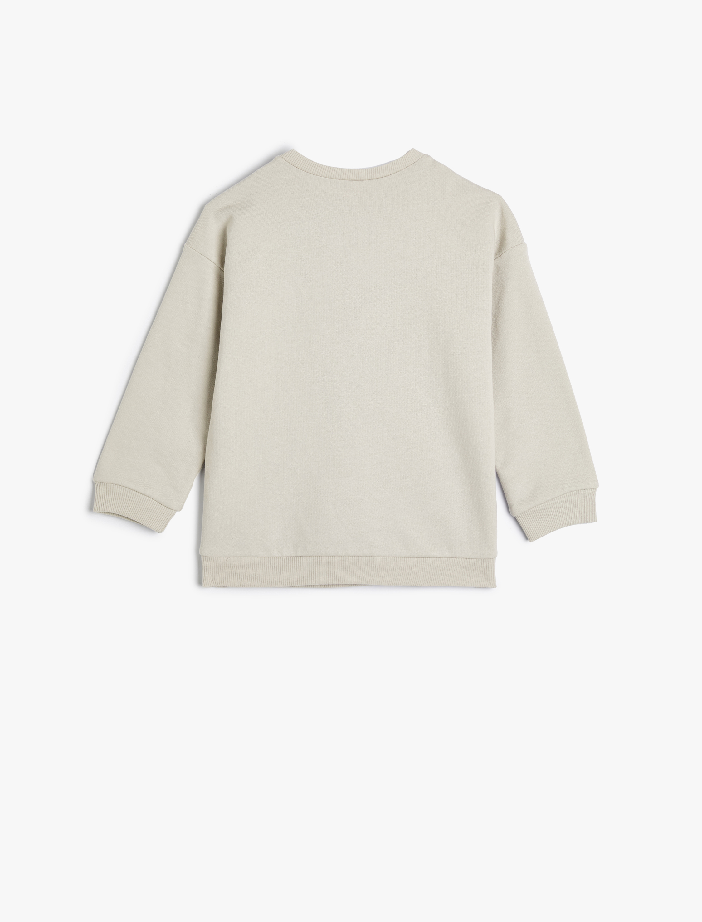  Erkek Bebek Düğmeli Sweatshirt Uzun Kollu Pamuklu