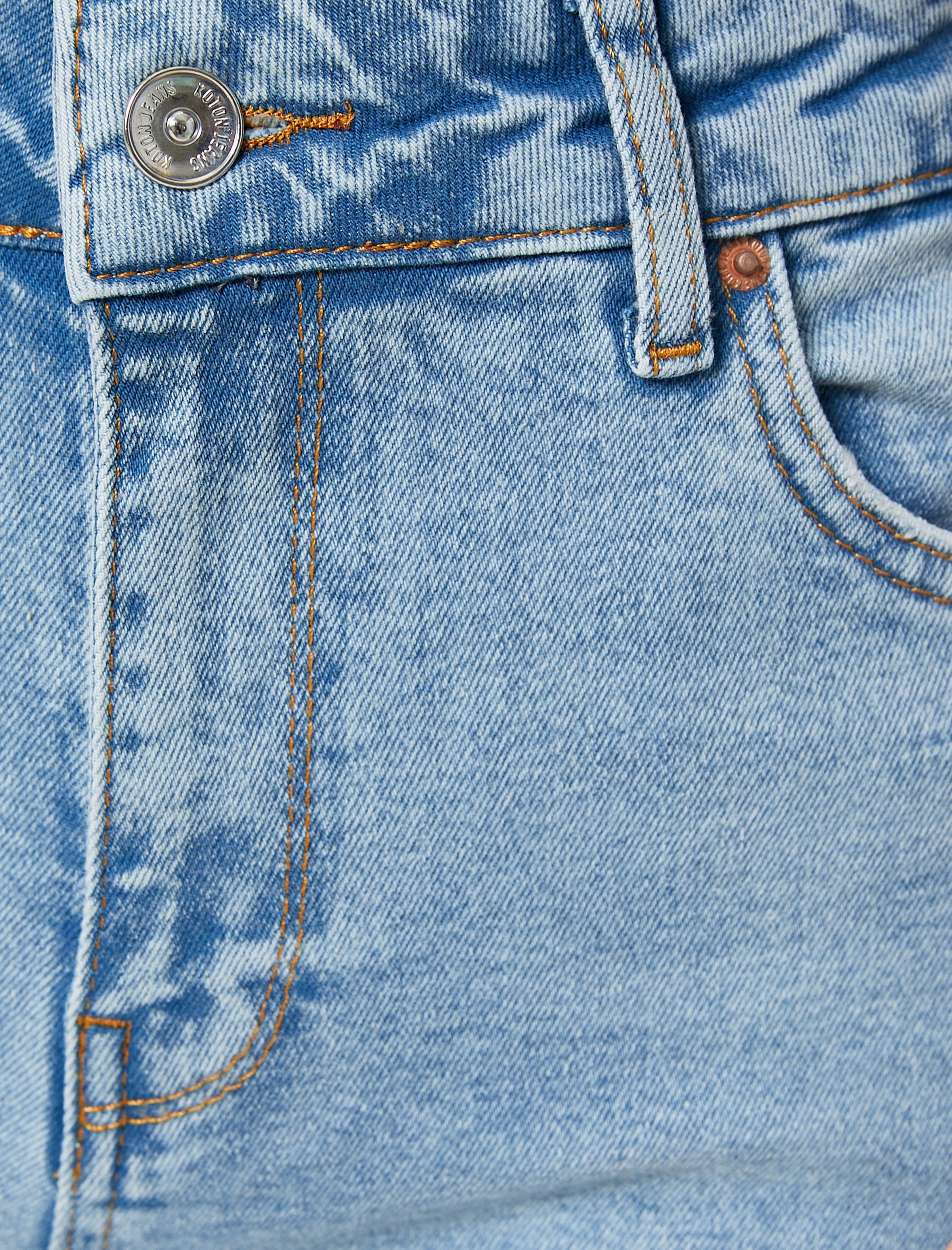   İspanyol Paça Kot Pantolon Slim Fit Yüksek Bel Esnek Pamuklu Cepli - Flare Jeans