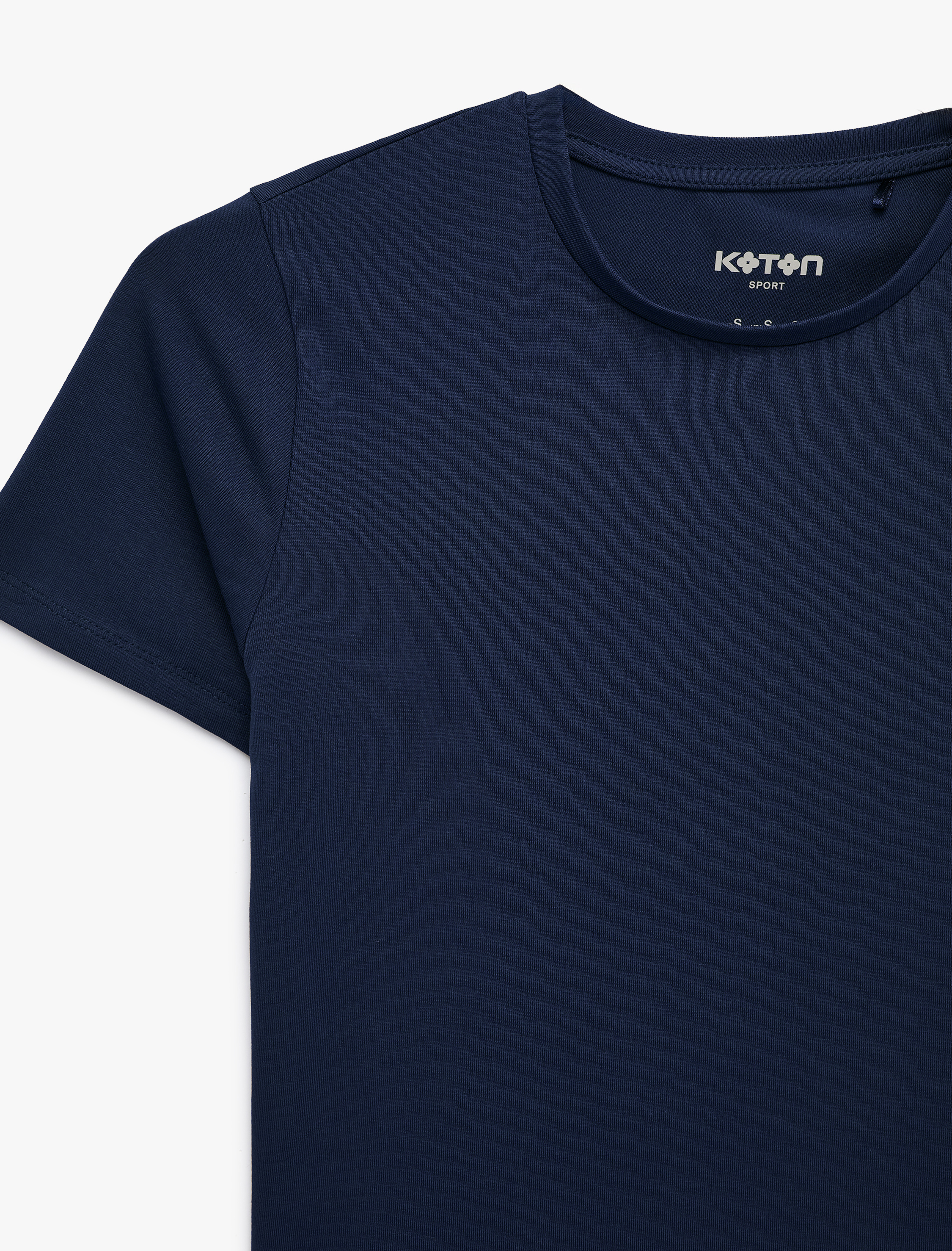   Pamuklu Slim Fit Kısa Kollu Bisiklet Yaka Spor Tişört