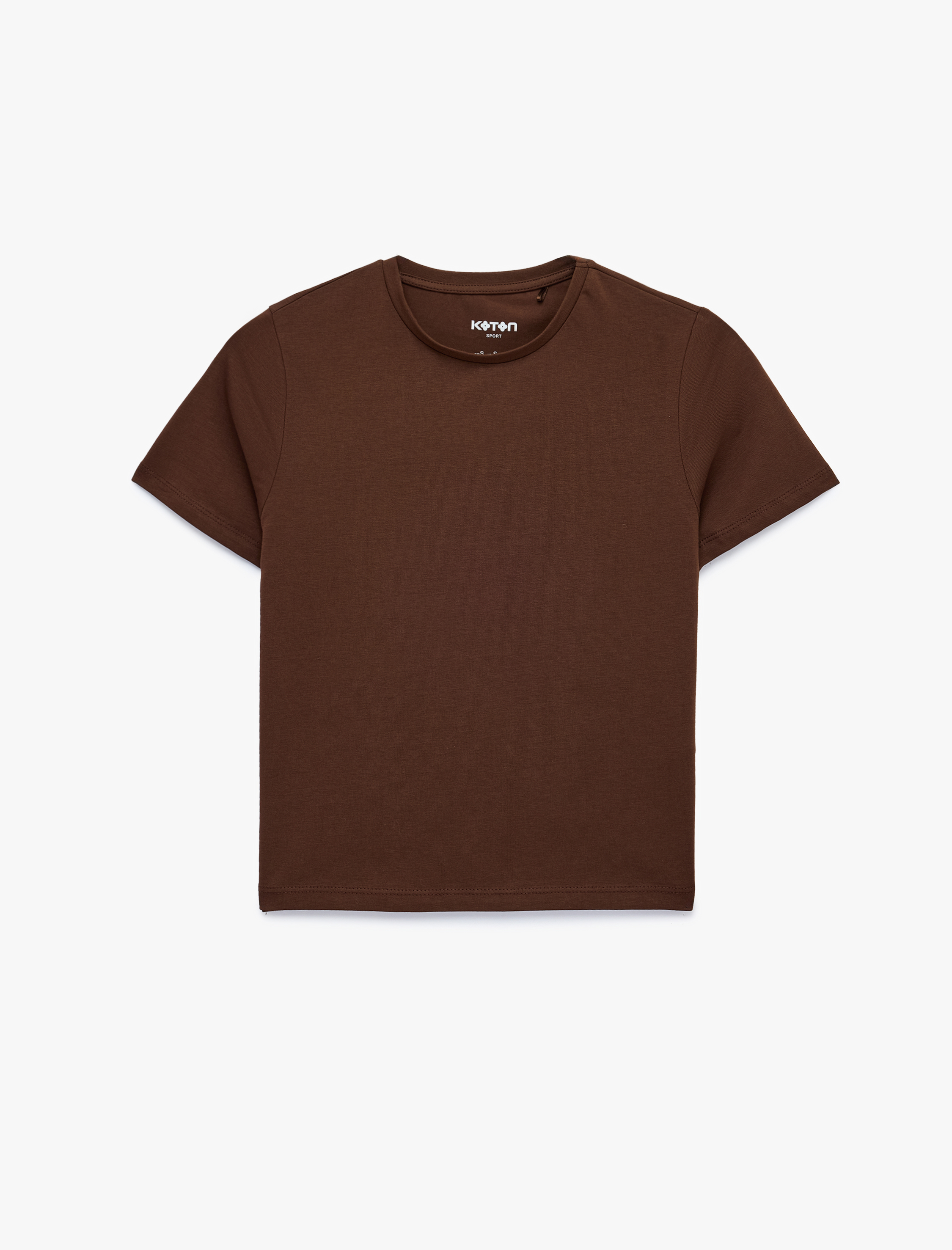   Pamuklu Slim Fit Kısa Kollu Bisiklet Yaka Spor Tişört