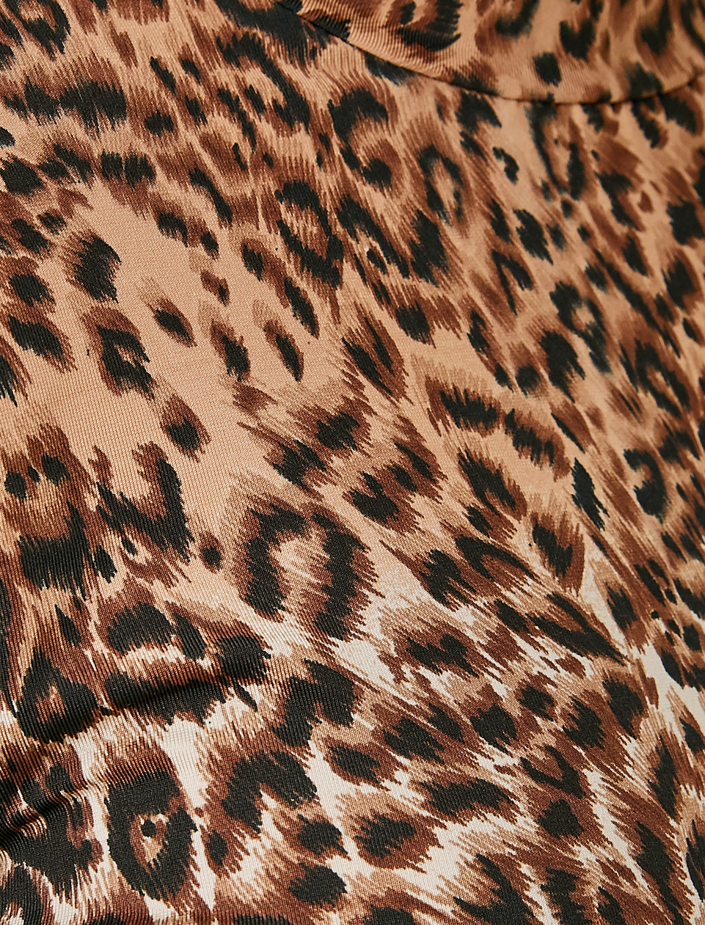   Uzun Kollu Tişört Leopar Baskılı