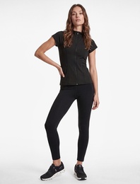 Fermuarlı Dikiş Detaylı Slim Fit Dik Yaka Spor Yelek
