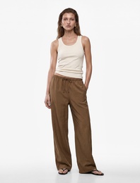 Pamuklu Kaşkorse Slim Fit U Yaka Fitilli Atlet