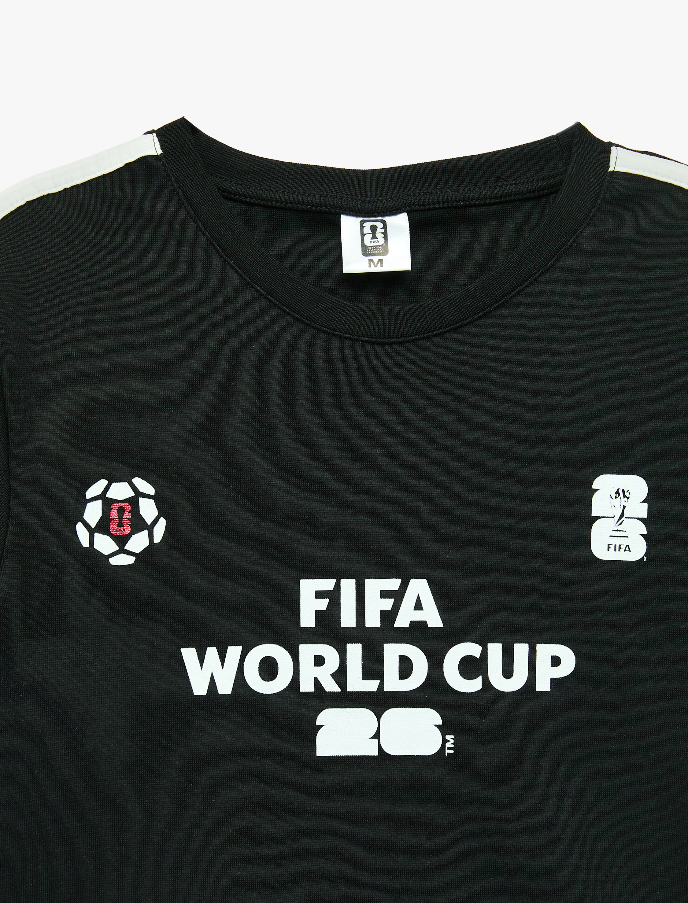   Bisiklet Yaka Kısa Kollu Baskılı 2026 FIFA Dünya Kupası Tişörtü