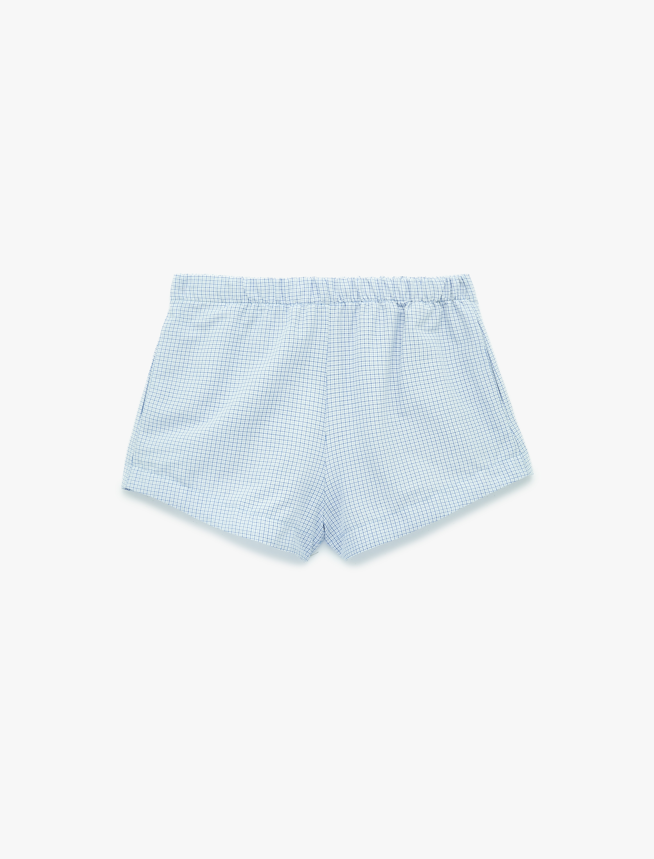   Rahat Kalıp Pamuk Karışımlı Pötikareli Şort Pijama Altı