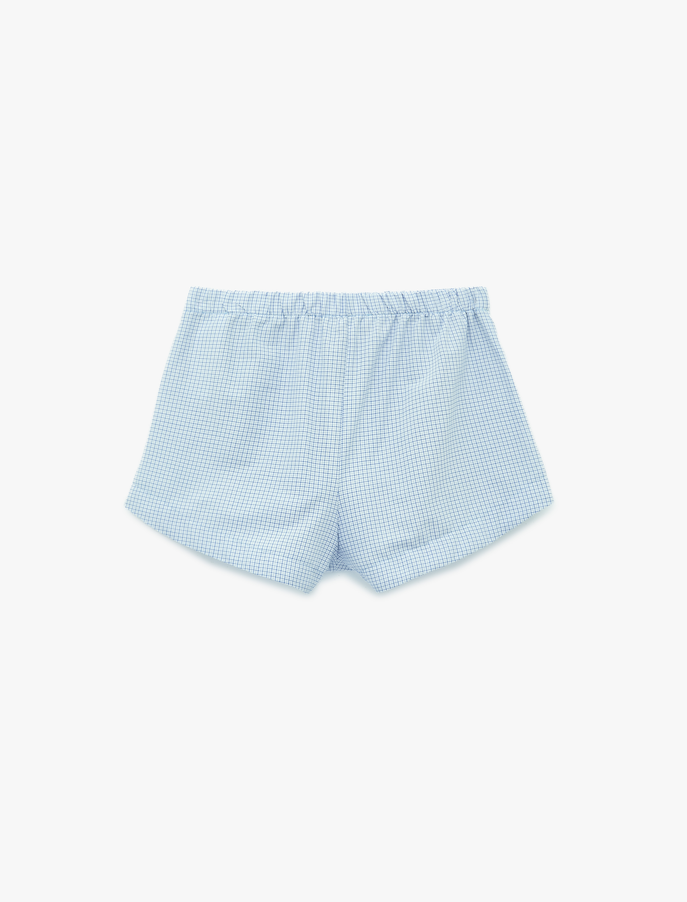   Rahat Kalıp Pamuk Karışımlı Pötikareli Şort Pijama Altı