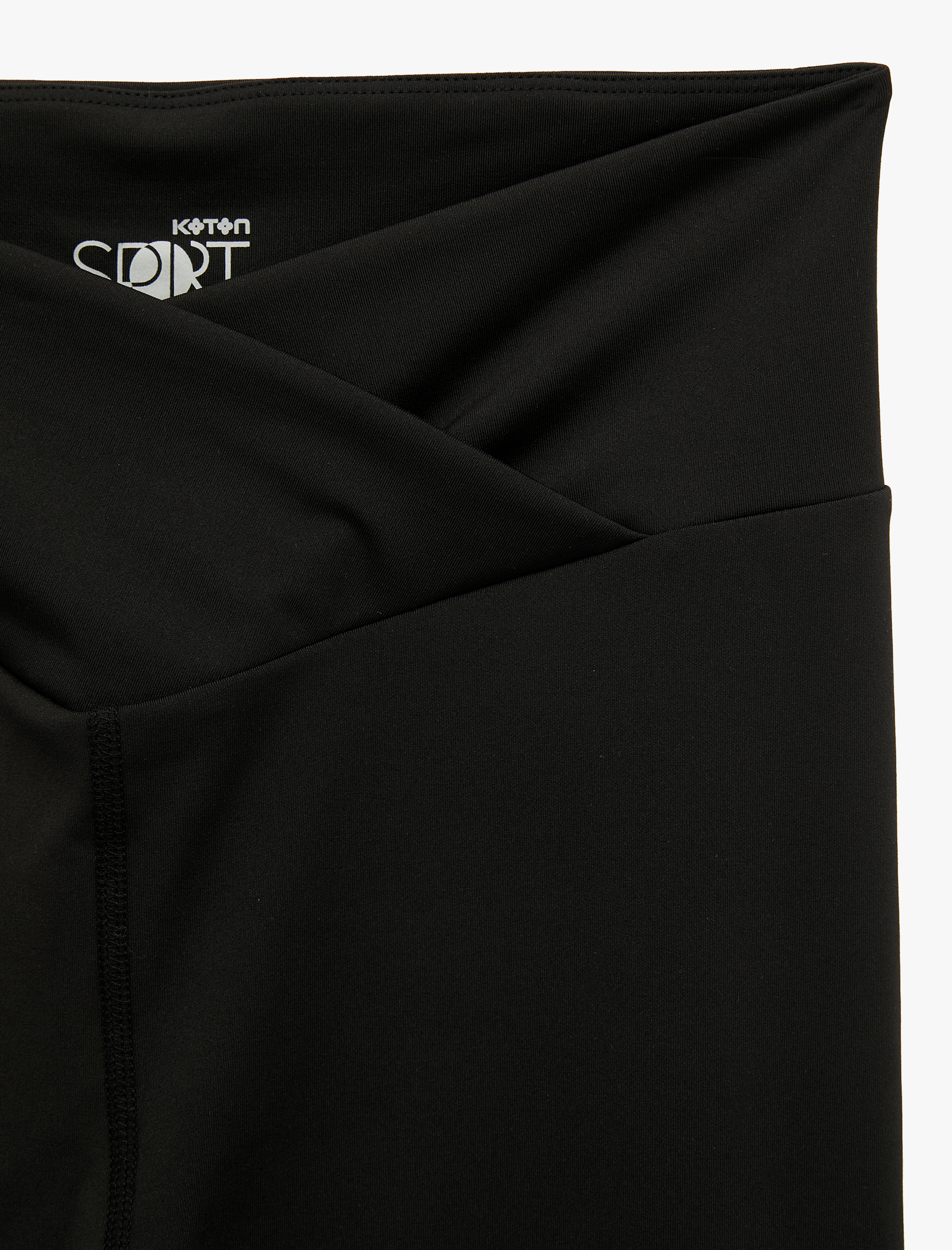   Yüksek Bel Slim Fit Kemer Detaylı Spor Tayt