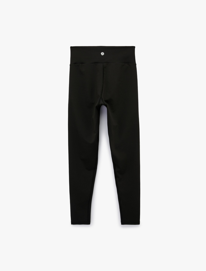  Yüksek Bel Slim Fit Kemer Detaylı Spor Tayt