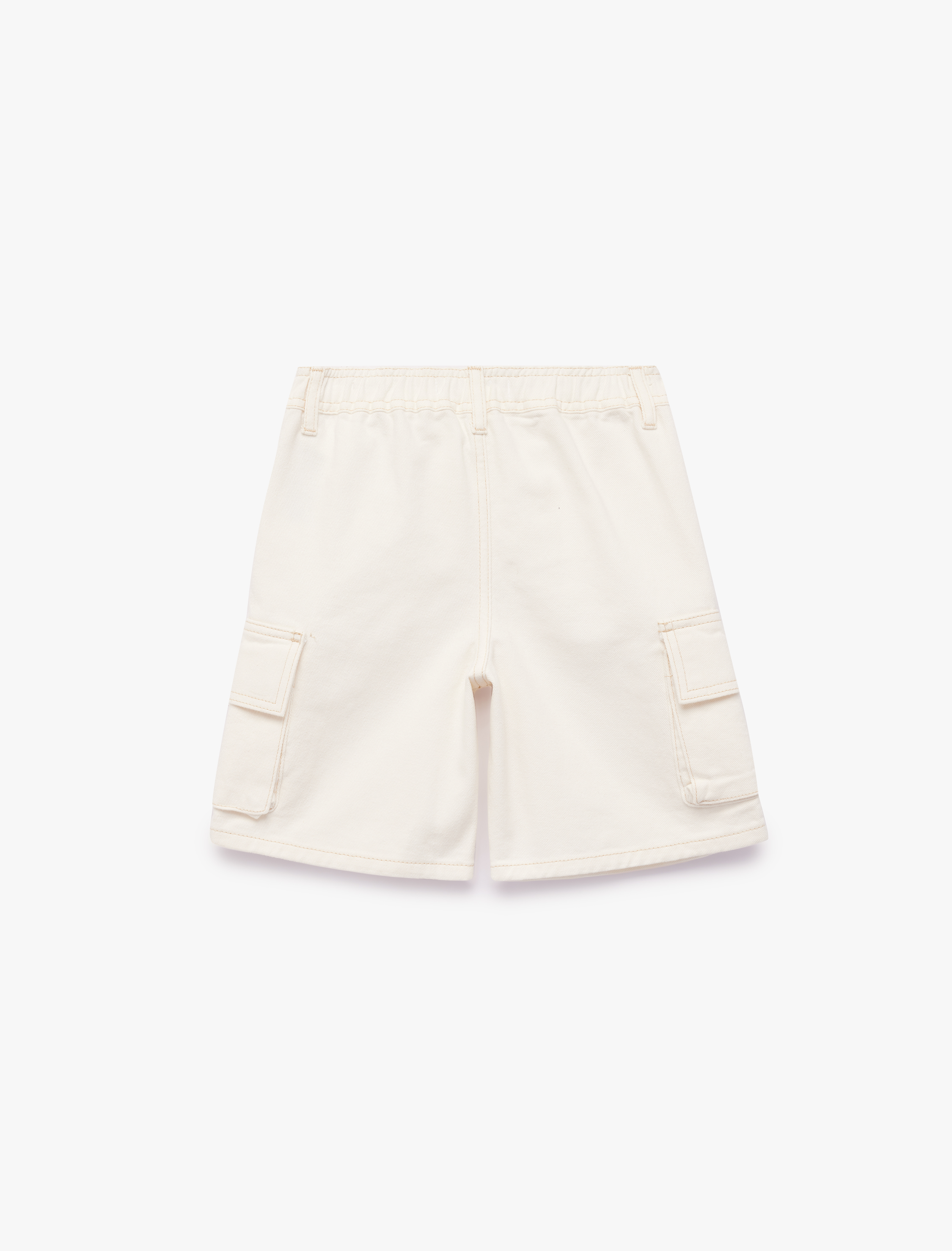  Erkek Çocuk Pamuklu Loose Fit Cep Detaylı Kargo Şort