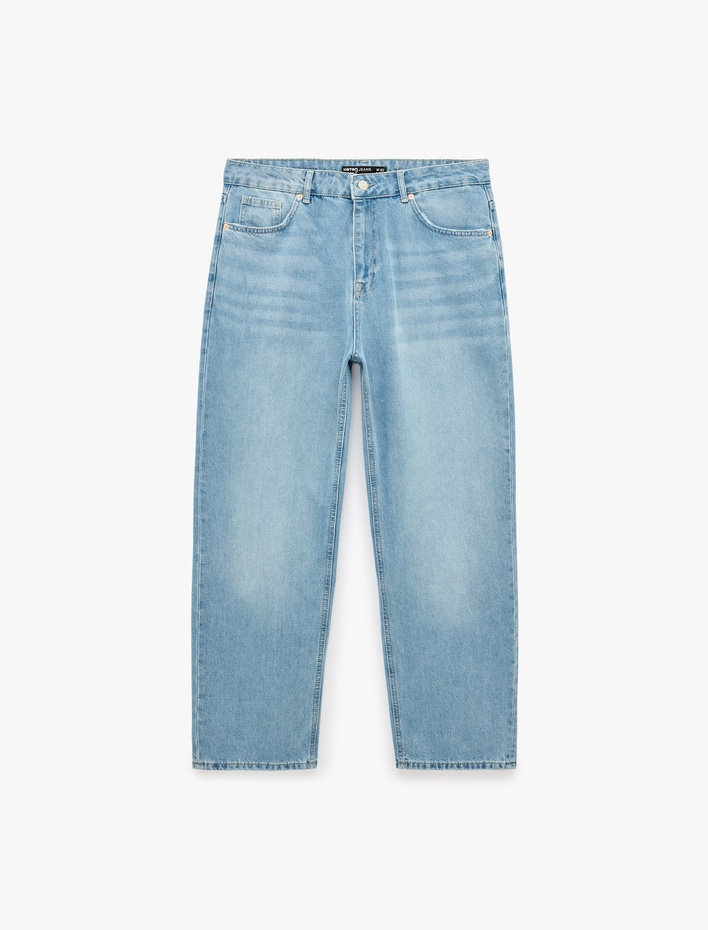  Normal Bel Cepli Bol Baggy Jean Pantolon