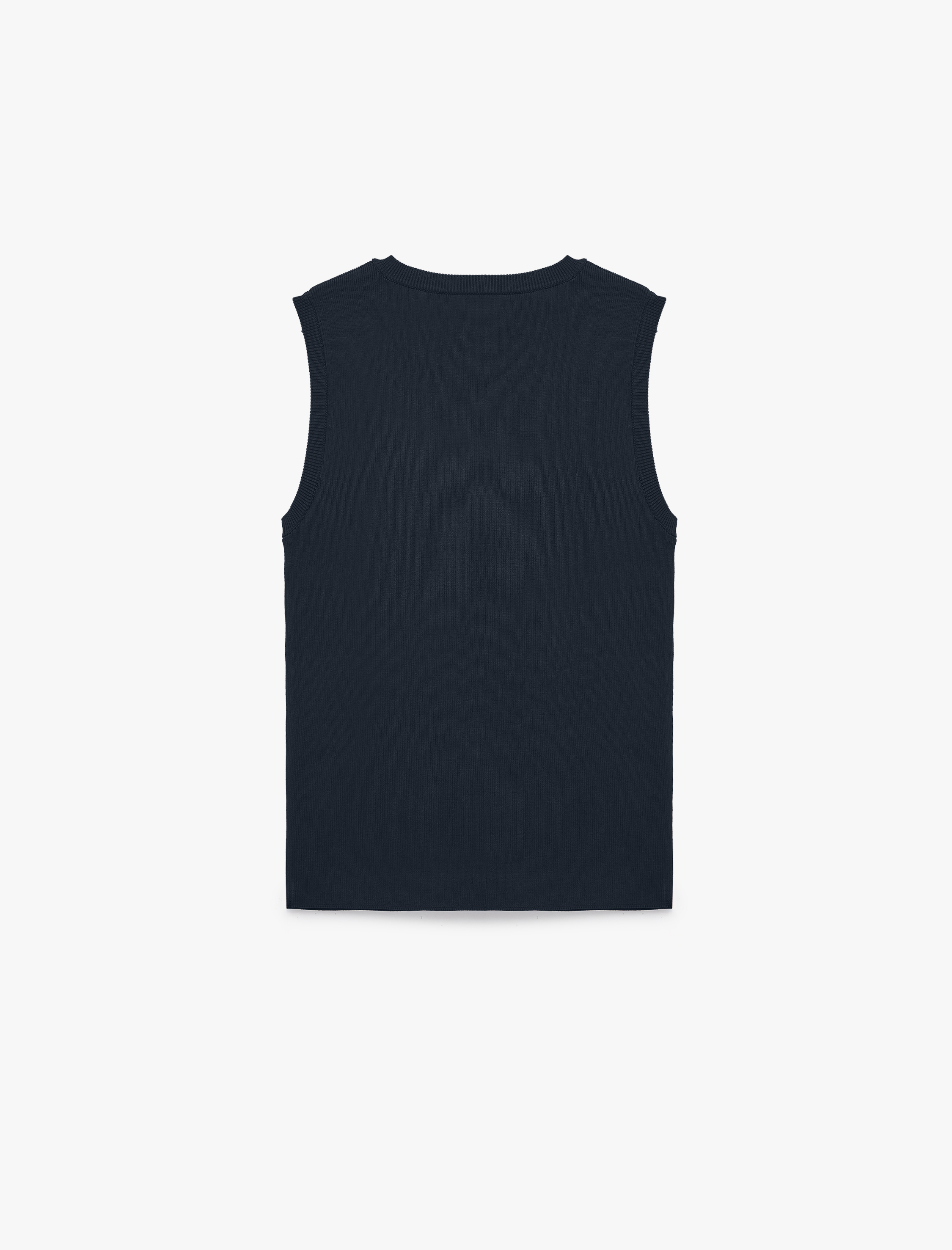   Regular Fit Kolsuz Bisiklet Yaka Triko Bluz