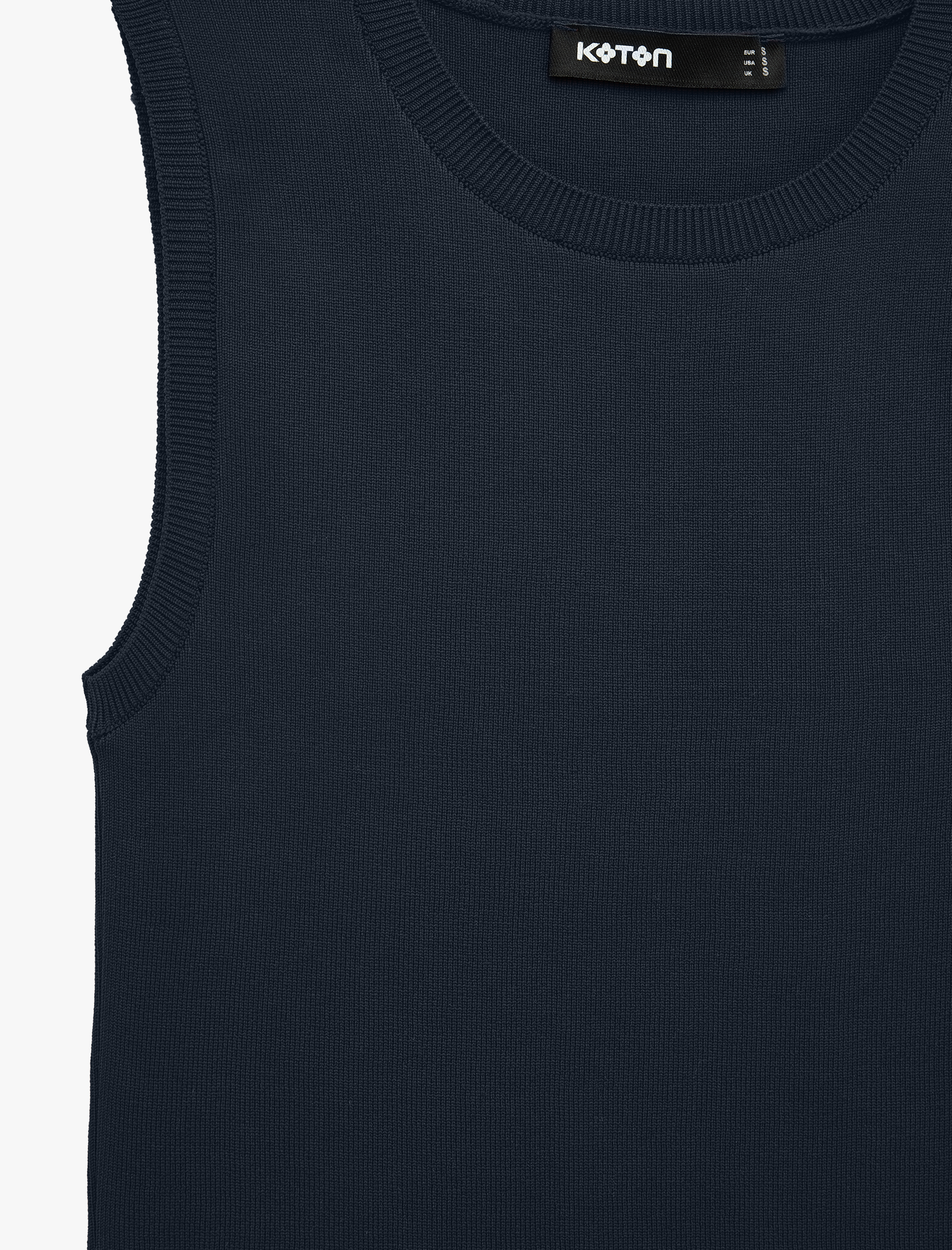   Regular Fit Kolsuz Bisiklet Yaka Triko Bluz