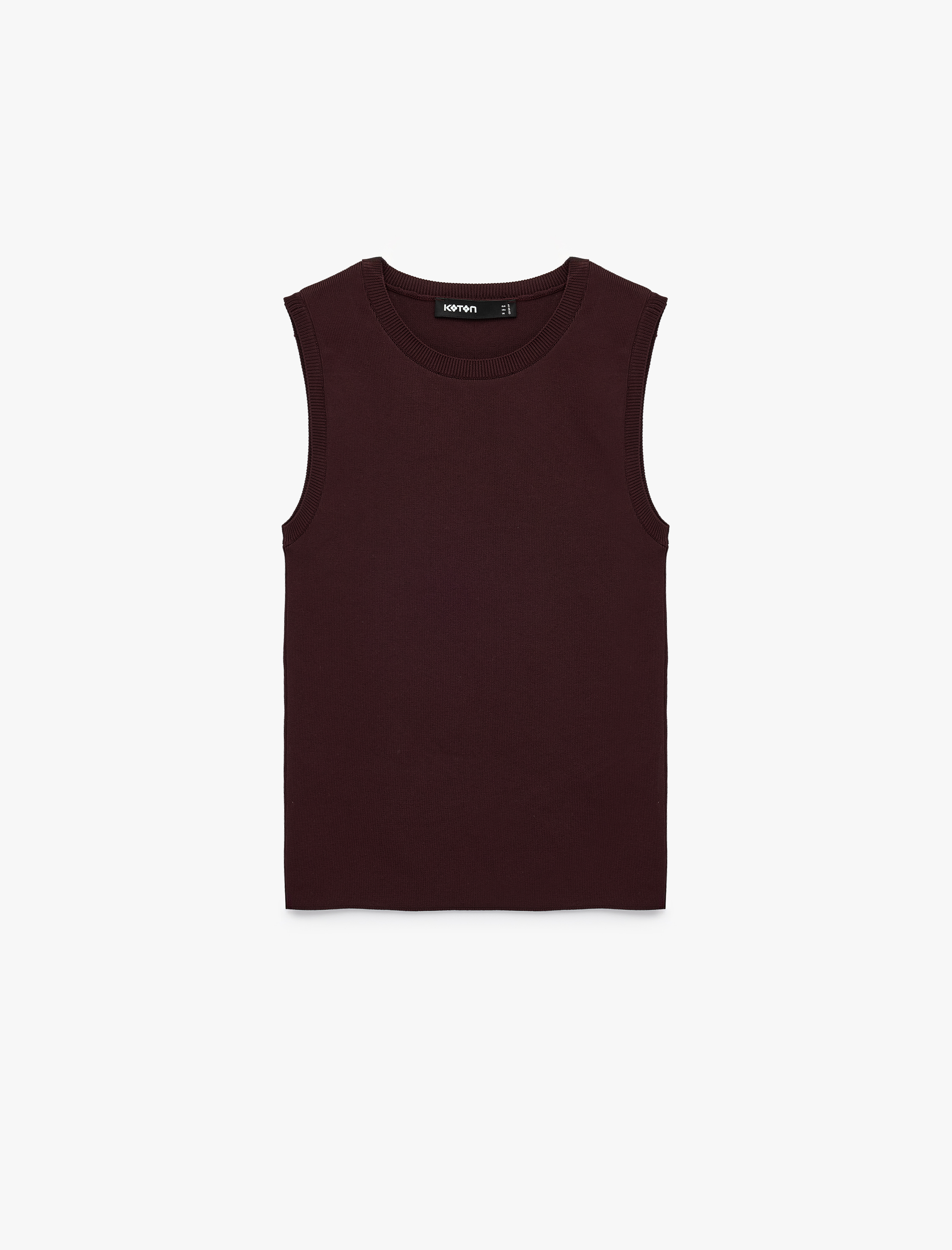   Regular Fit Kolsuz Bisiklet Yaka Triko Bluz