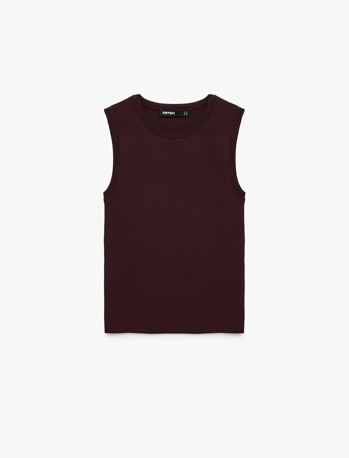  Regular Fit Kolsuz Bisiklet Yaka Triko Bluz