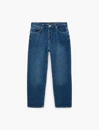 Normal Bel Cepli Bol Baggy Jean Pantolon