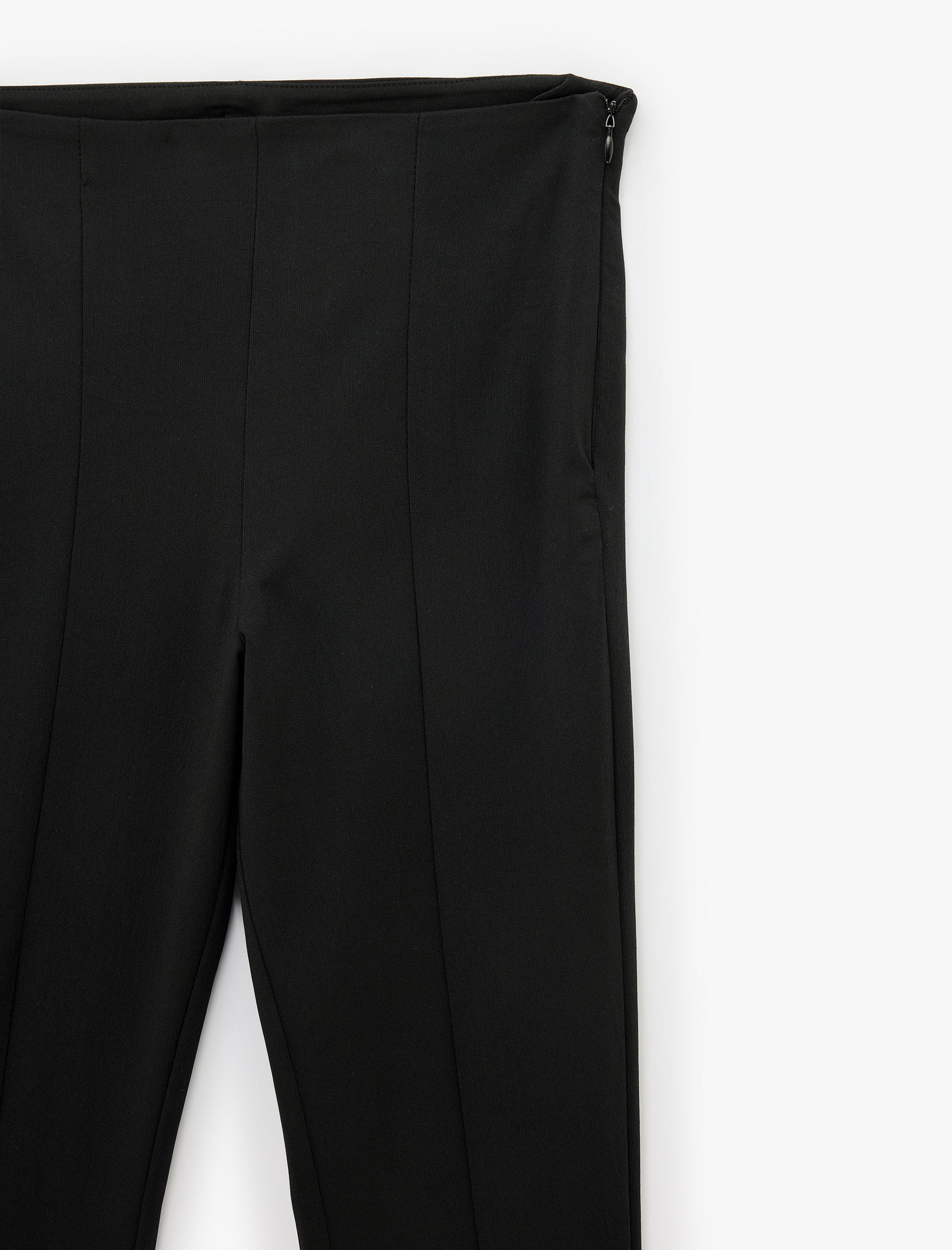   Bürümcük Kumaş Slim Fit İspanyol Paça Tayt Pantolon