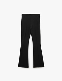 Bürümcük Kumaş Slim Fit İspanyol Paça Tayt Pantolon
