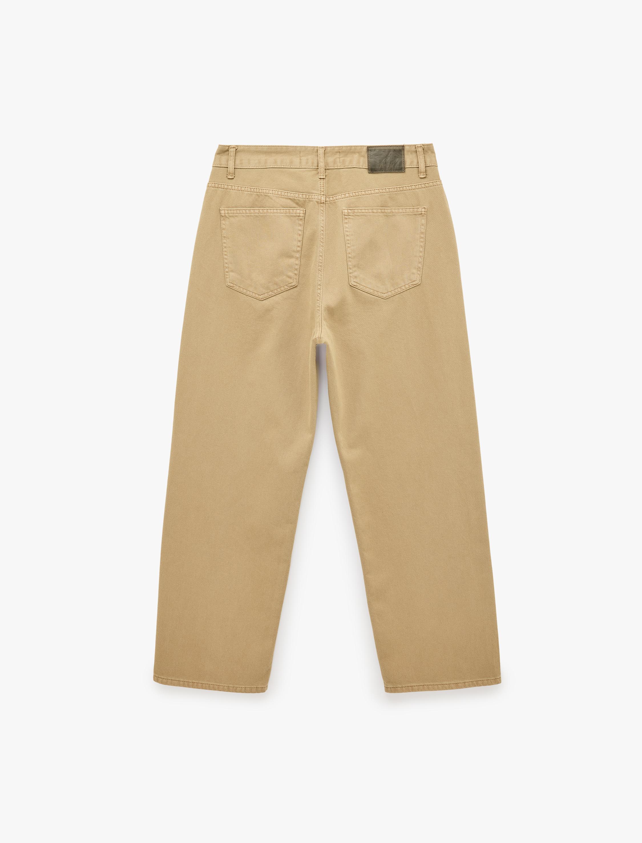   Pamuklu Normal Bel Bol Cepli Baggy Jean Pantolon