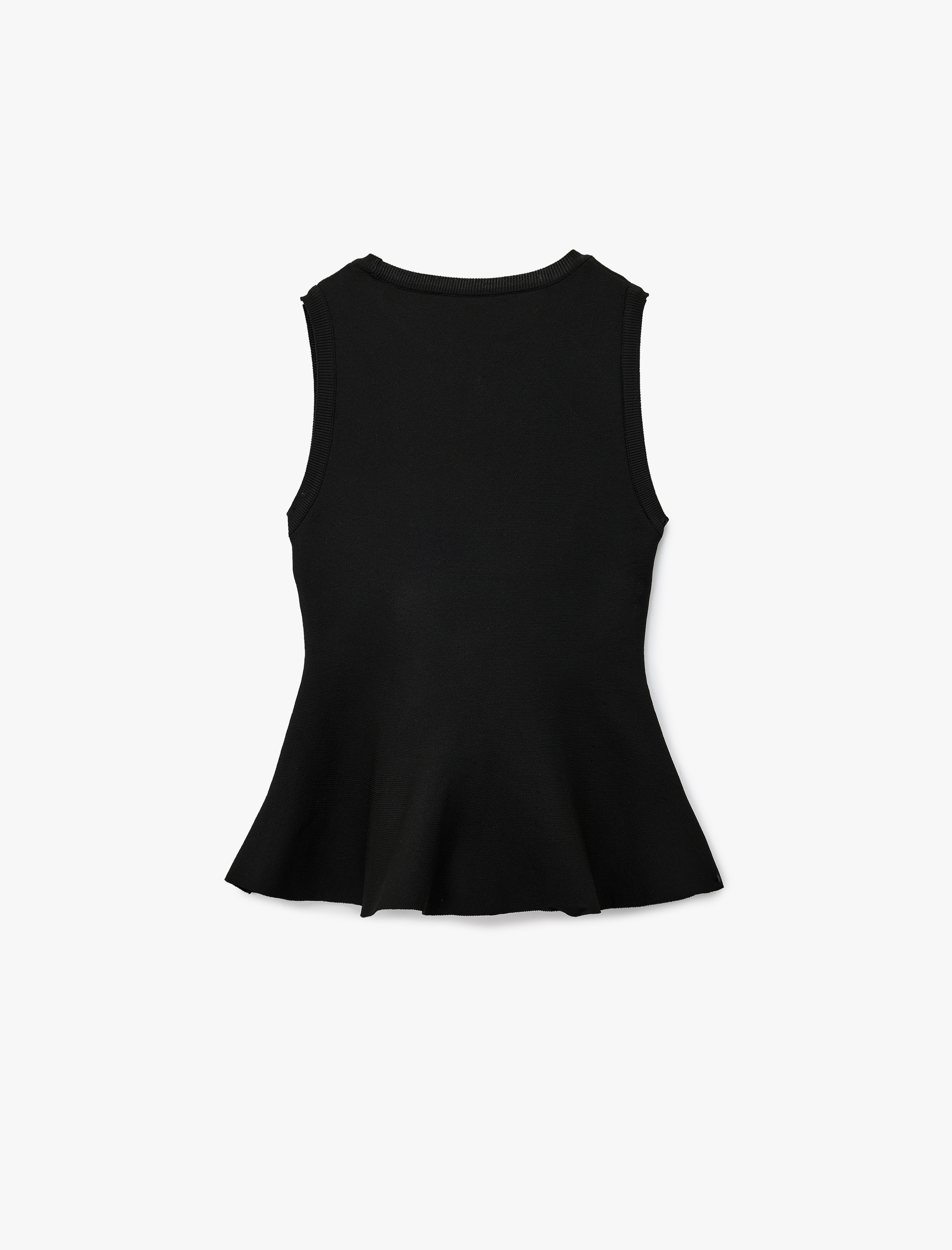   Regular Fit Kolsuz Peplum Bluz
