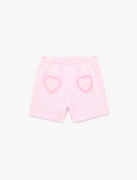 Pamuklu Beli Lastikli Basic Şort