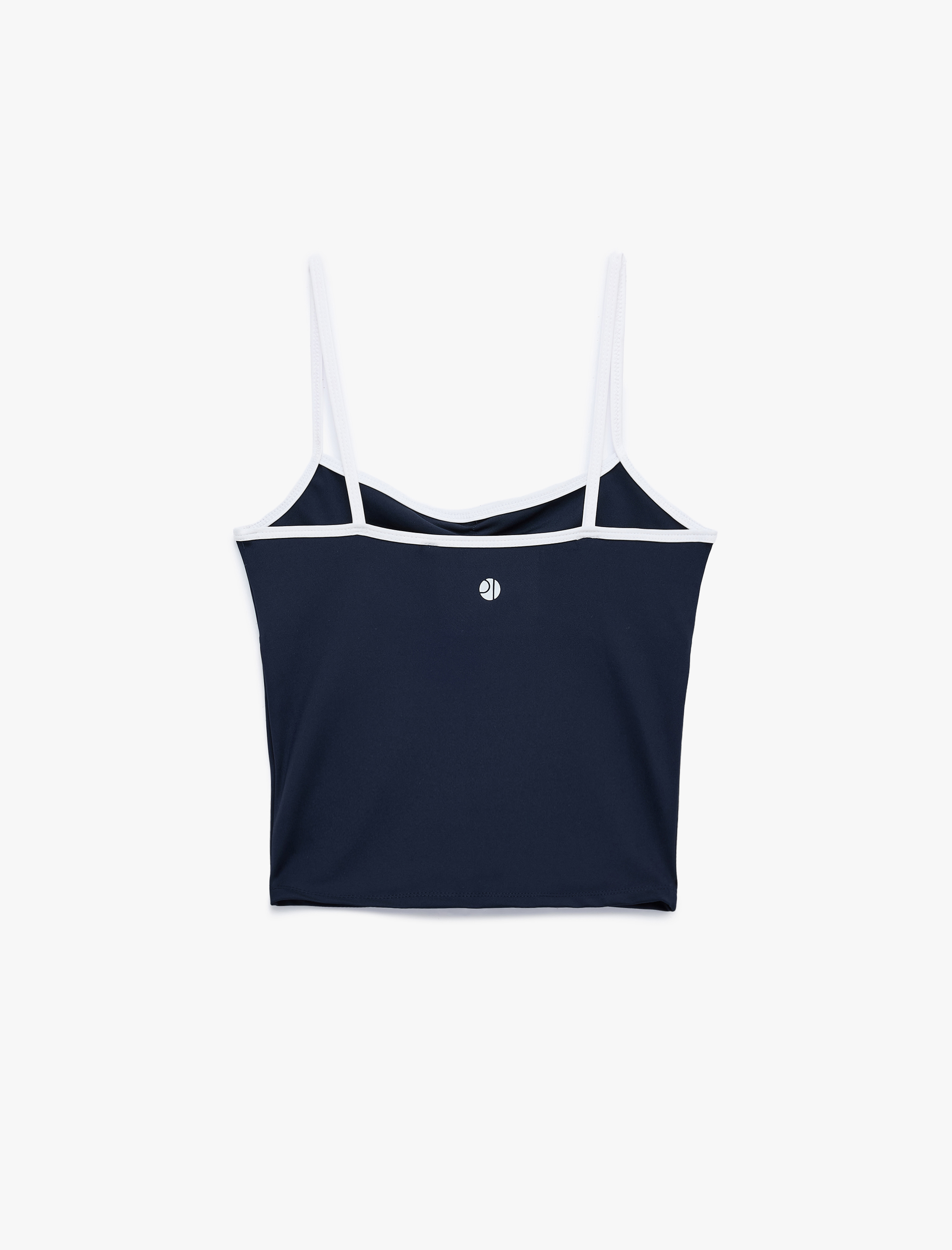   Slim Fit İp Askılı Büzgülü Spor Bluz