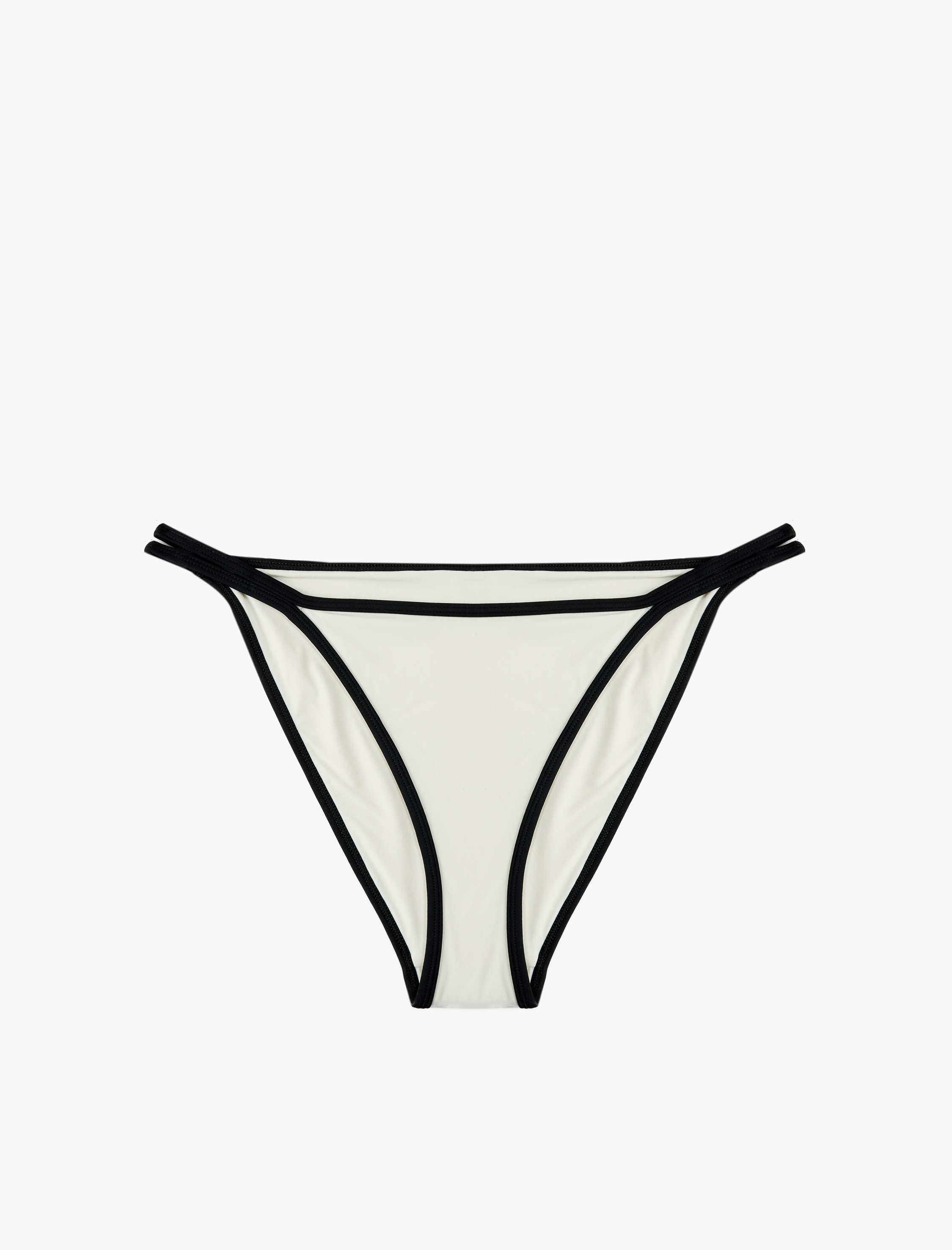   Biyeli Kontrast Detaylı İpli Bikini Altı