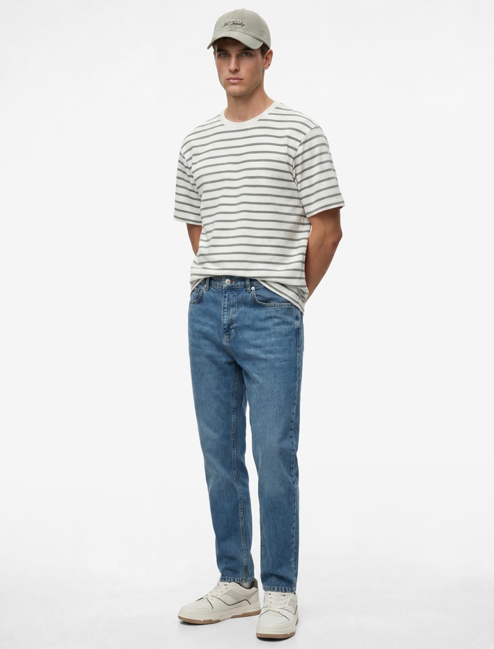  Normal Bel Cepli Regular Fit Pamuklu Tapered Jean Pantolon - Joe Jean