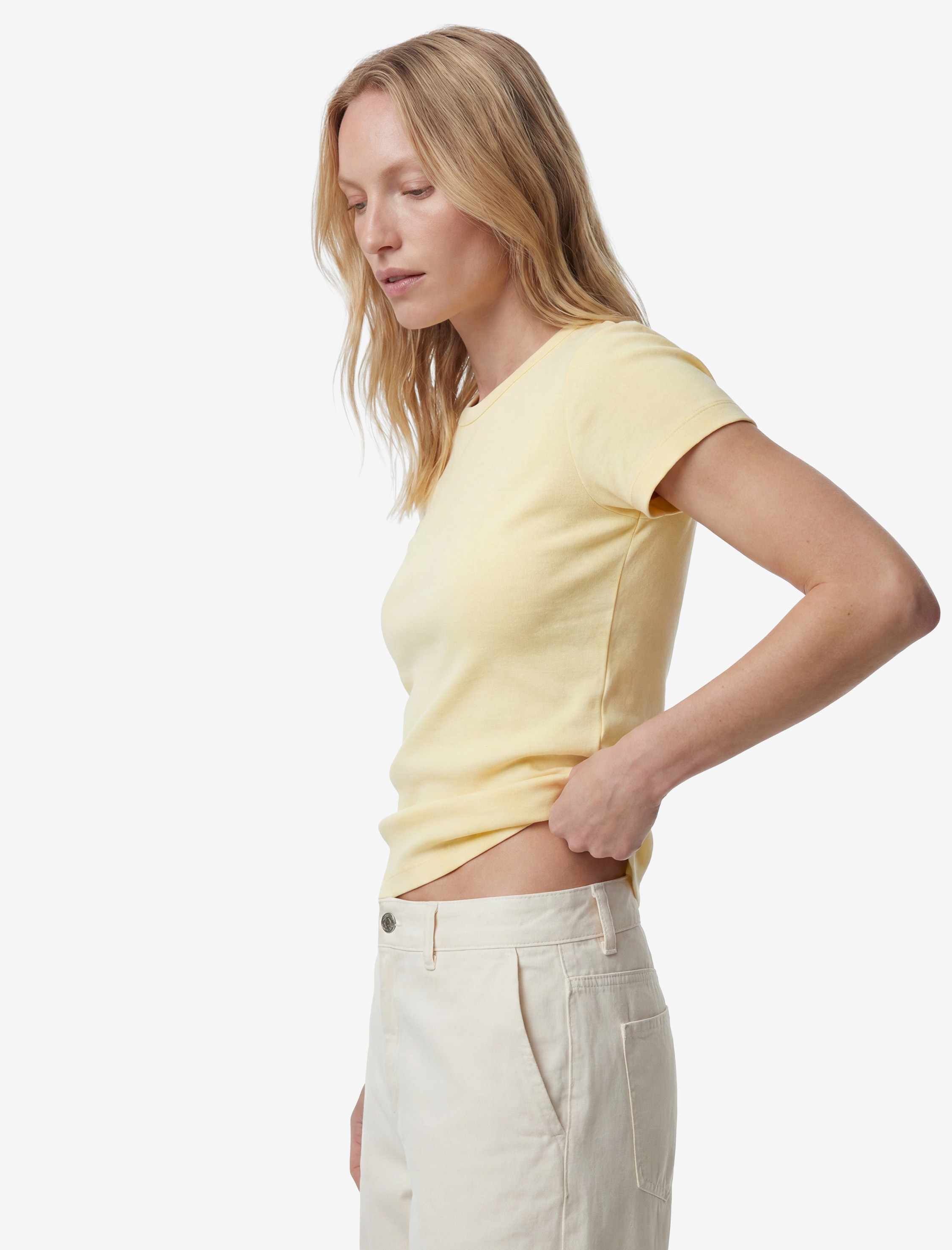   Pamuklu Slim Fit Bisiklet Yaka Kısa Kollu Tişört