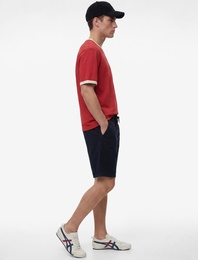 Pamuklu Rahat Kalıp Jogger Beli Bağcıklı Bermuda Jean Şort