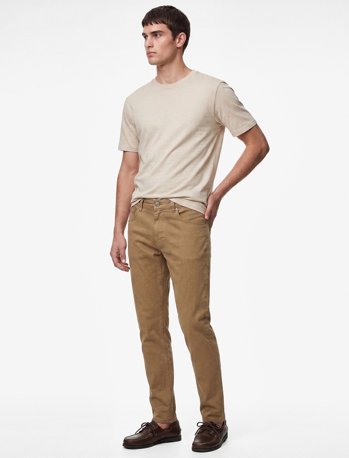  Normal Bel Cepli Pamuklu Tapered Fit Jean Pantolon - Joe Jean