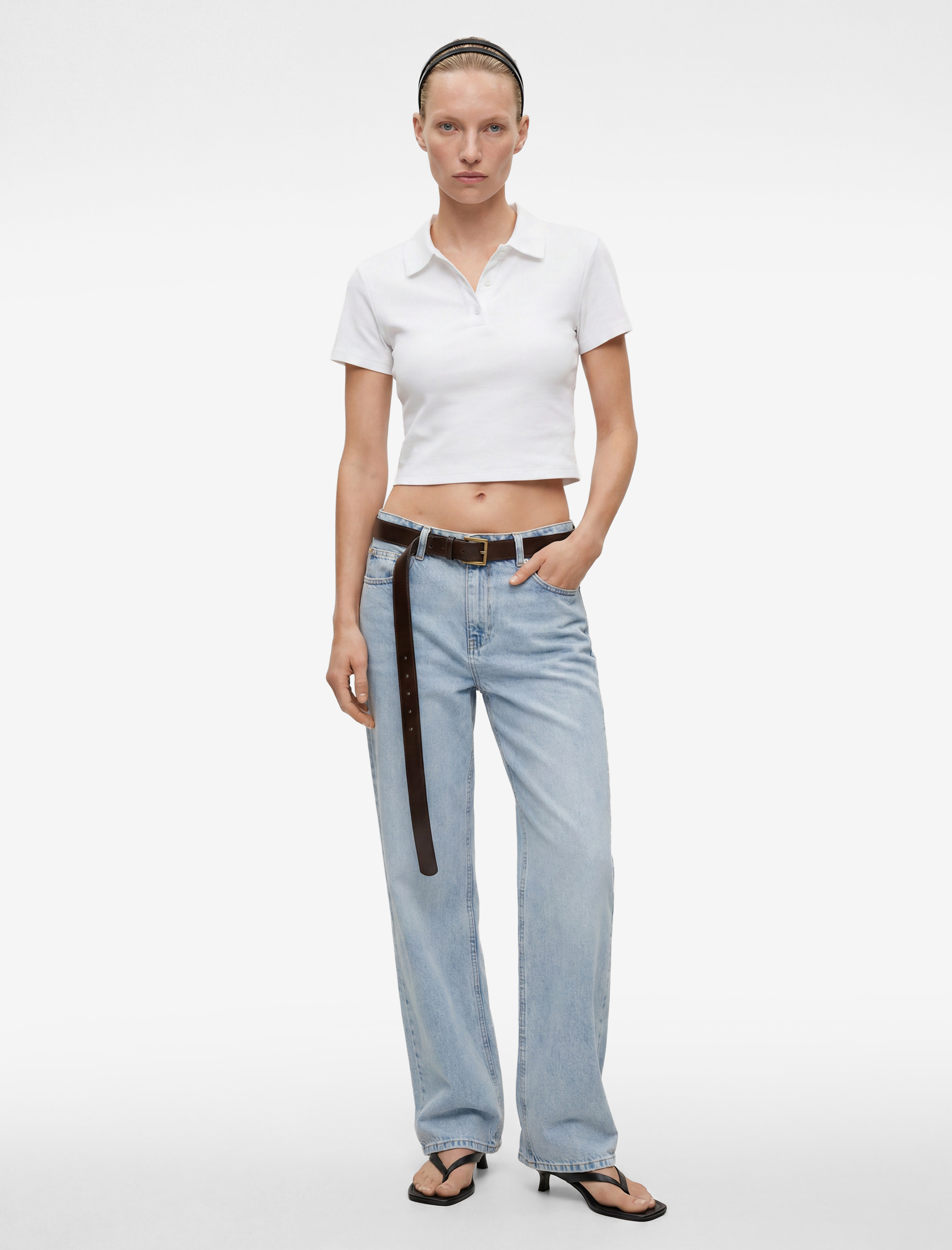   Pamuklu Slim Fit Kısa Kollu Düğmeli Polo Yaka Tişört