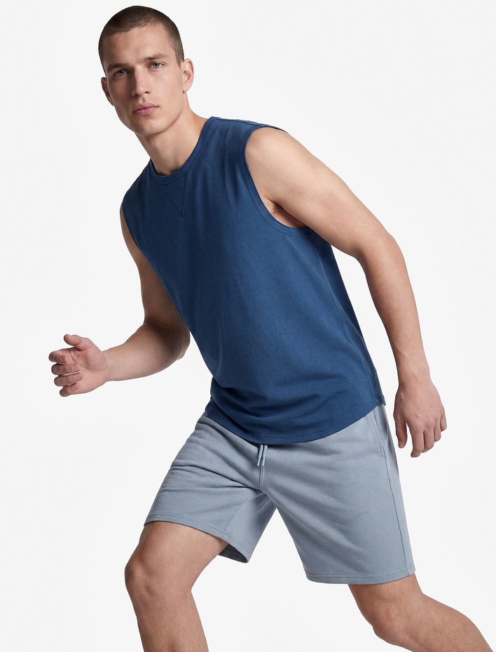  Dikiş Detaylı Pamuklu Kolsuz Bisiklet Yaka Basic Spor Atlet