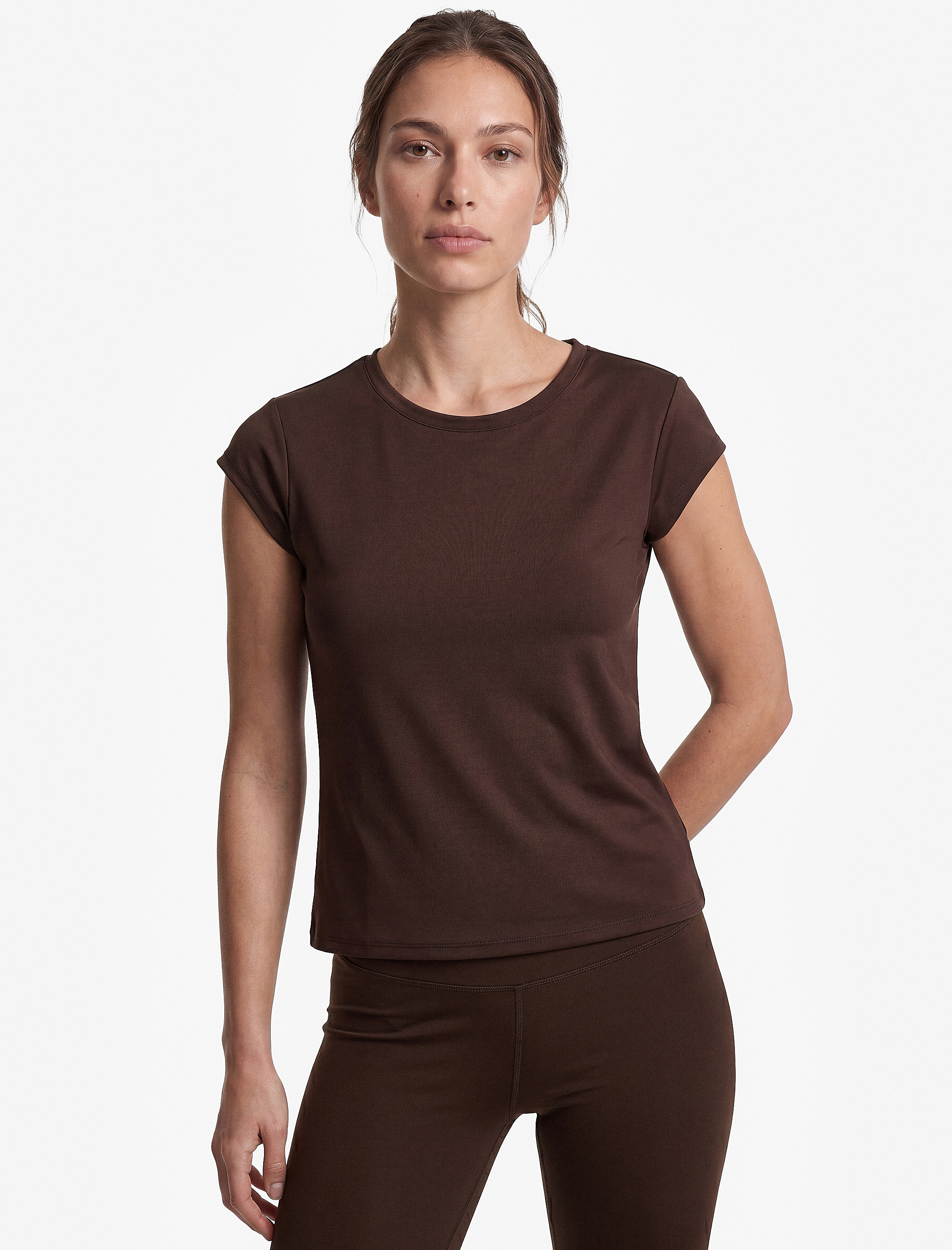   Slim Fit Bisiklet Yaka Kısa Kollu Spor Tişört