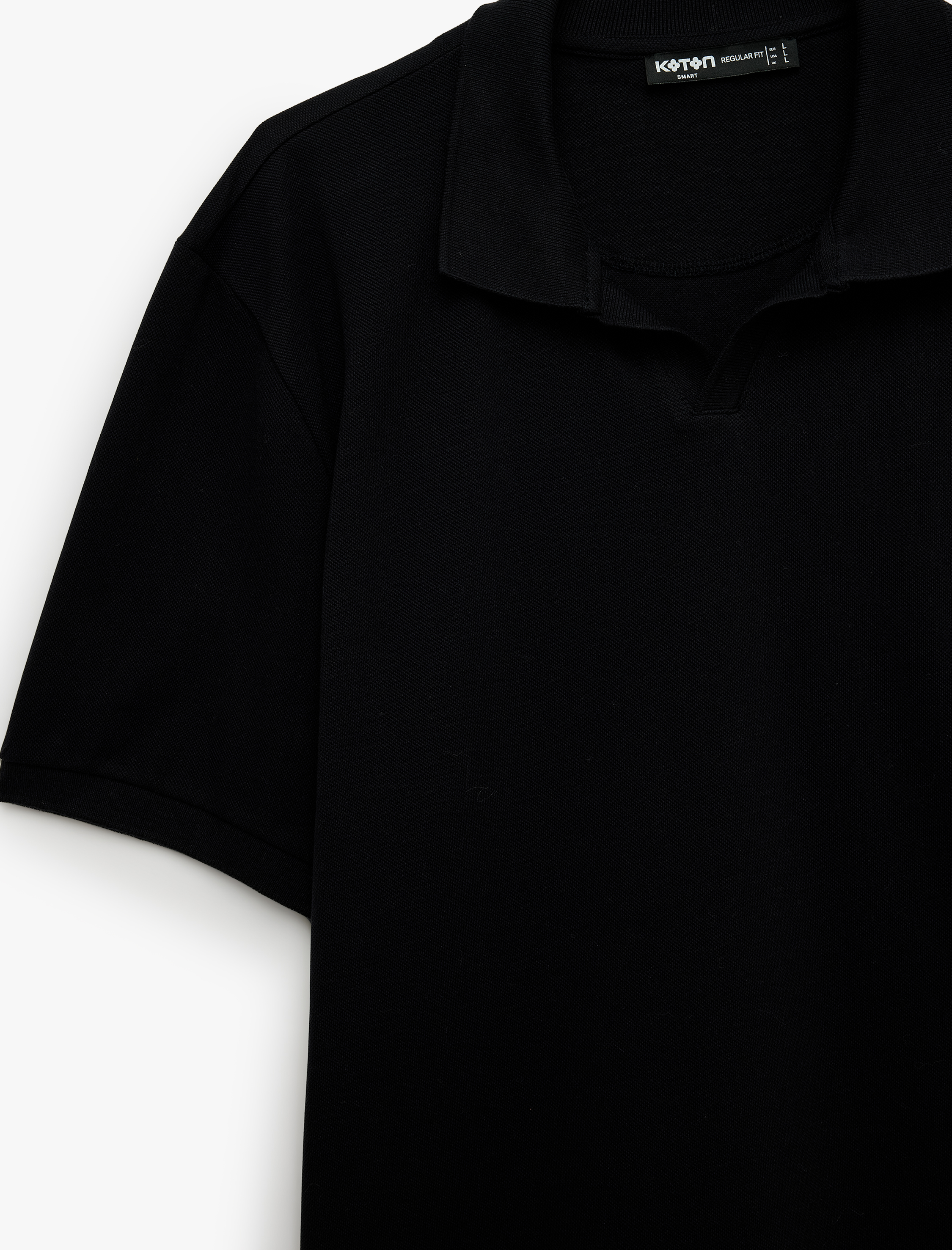   Pamuklu Kısa Kollu Regular Fit Pike Kumaş Polo Yaka Tişört