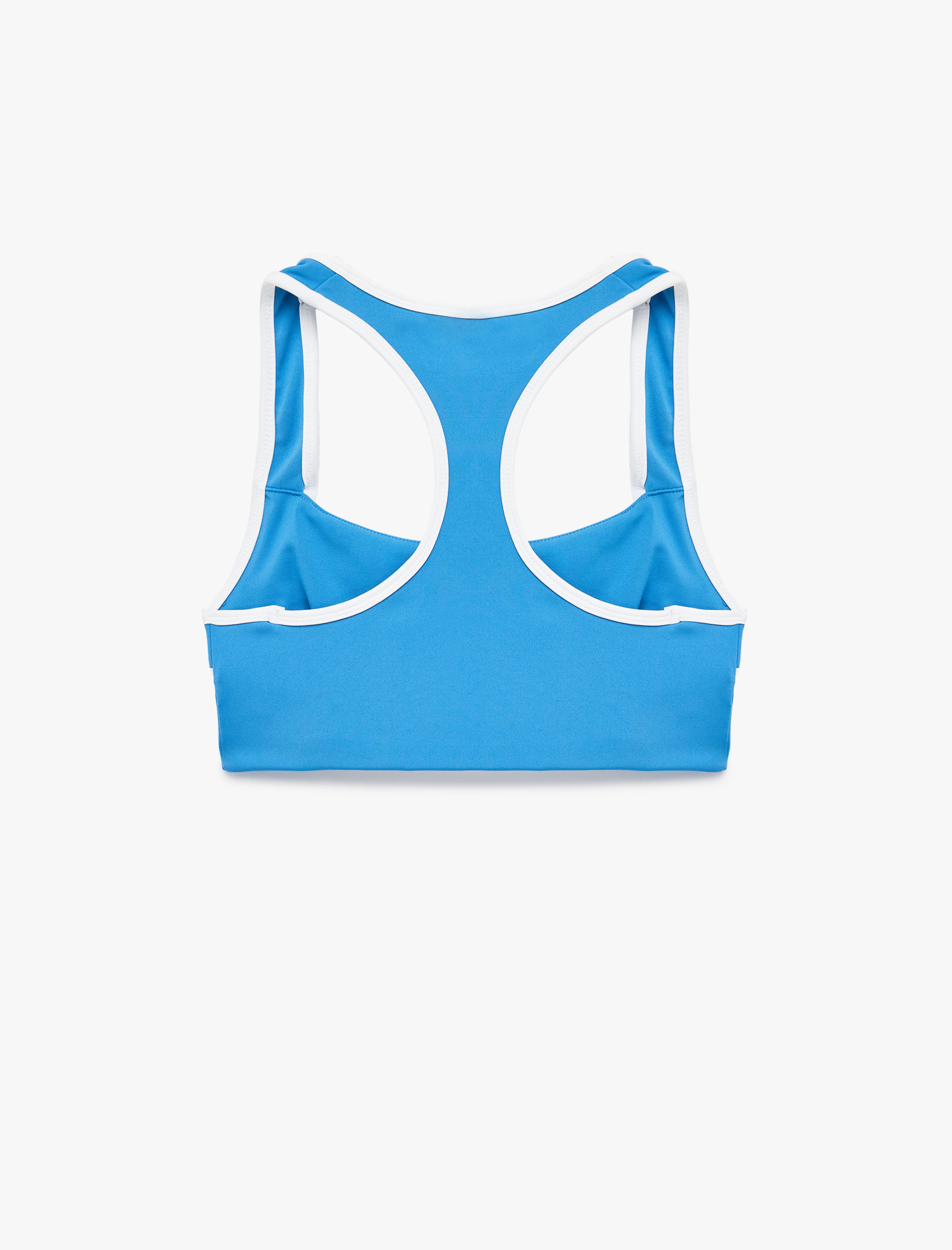   Slim Fit U Yaka Biyeli Sırt Detaylı Kolsuz Sporcu Sütyeni