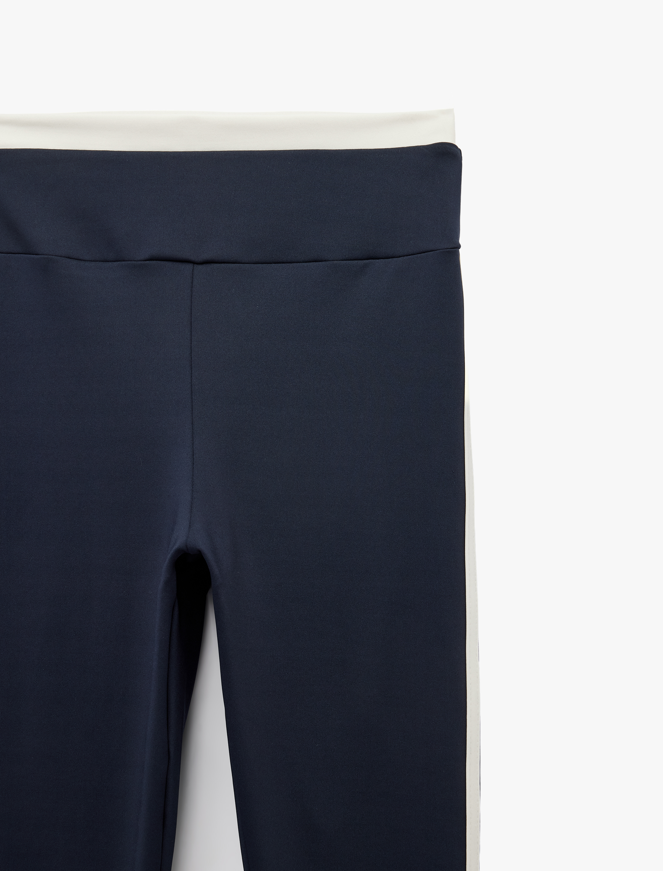   Biyeli Yüksek Bel Slim Fit Spor Tayt