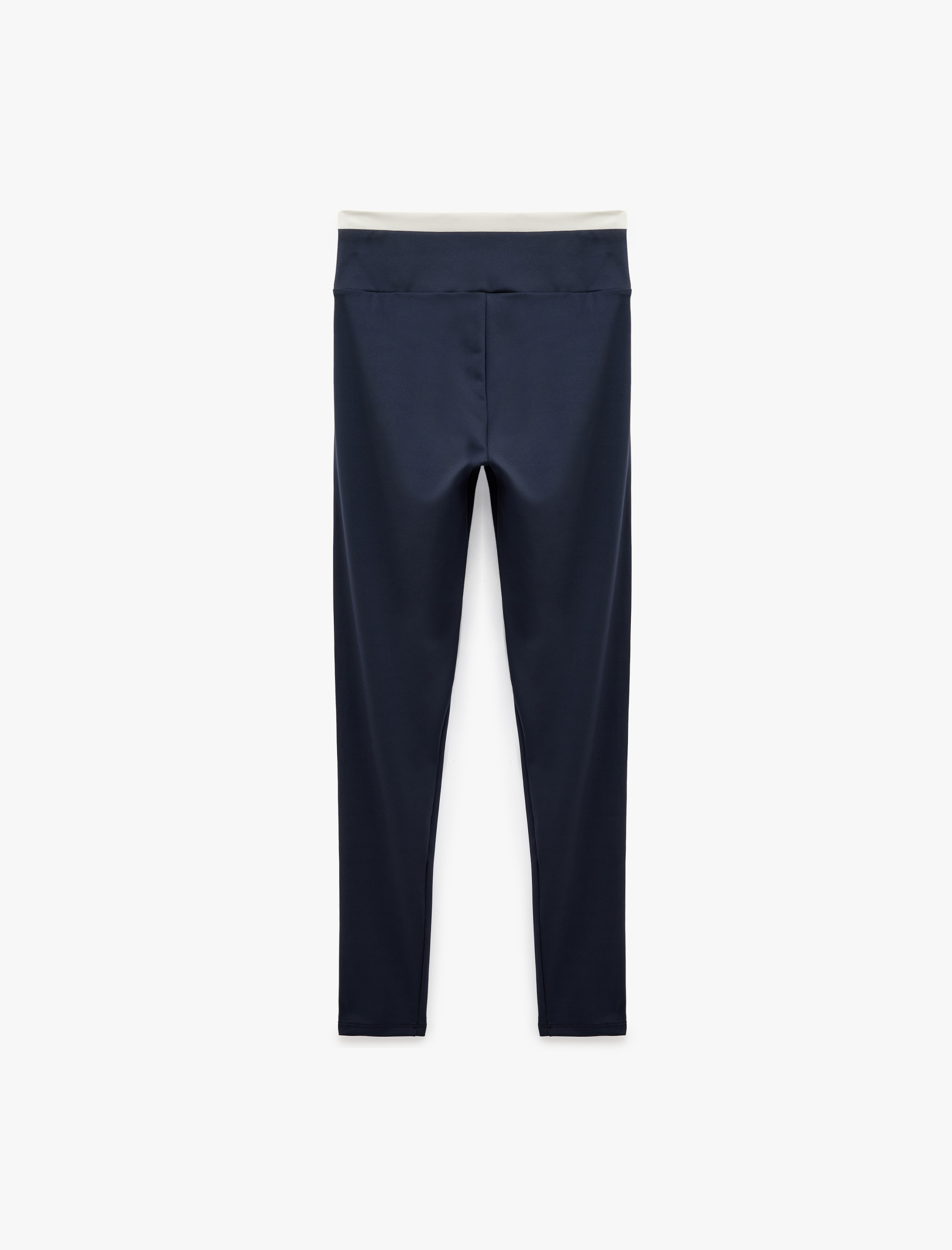   Biyeli Yüksek Bel Slim Fit Spor Tayt
