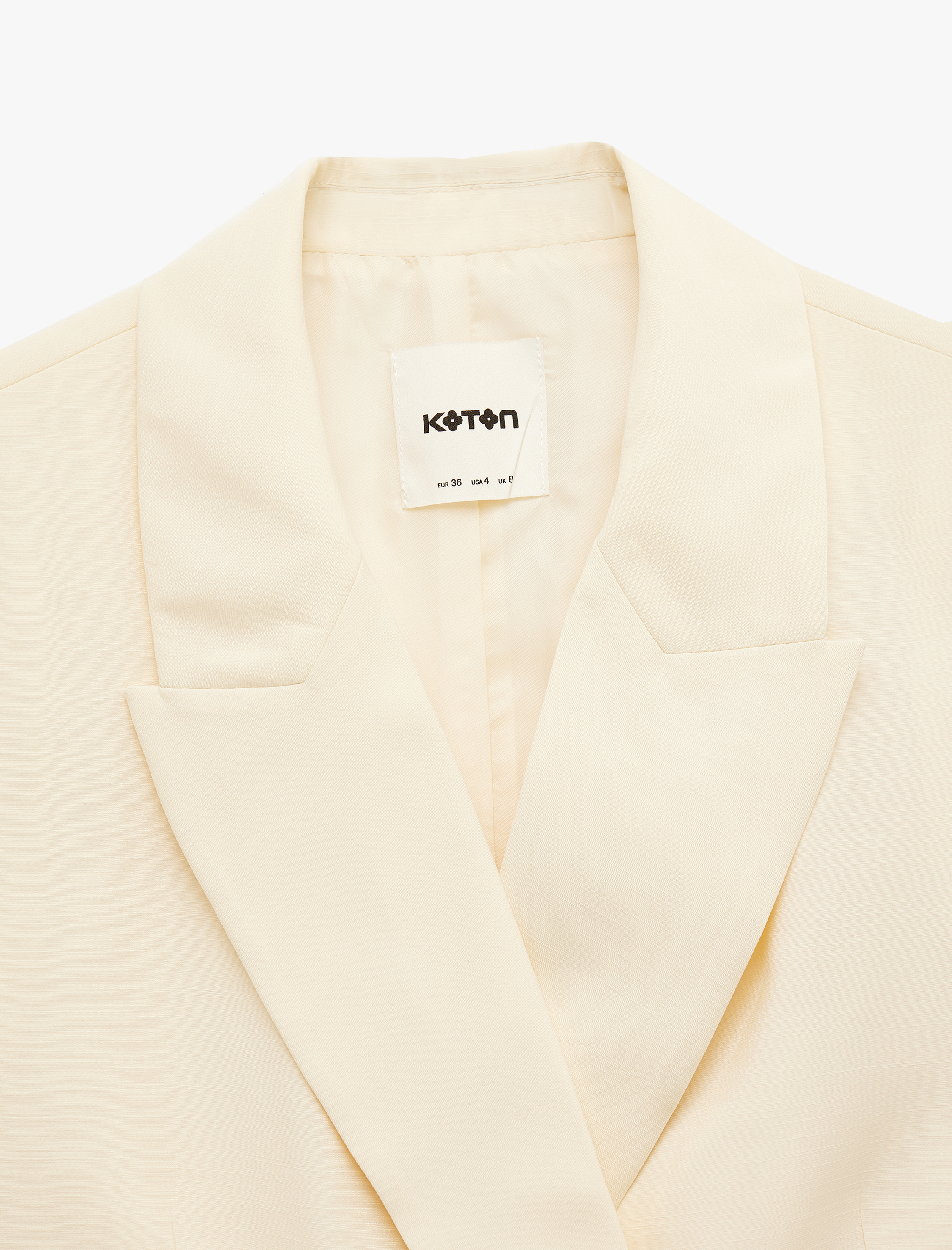   Cepli Kemerli Düğmeli Uzun Kruvaze Blazer Yelek