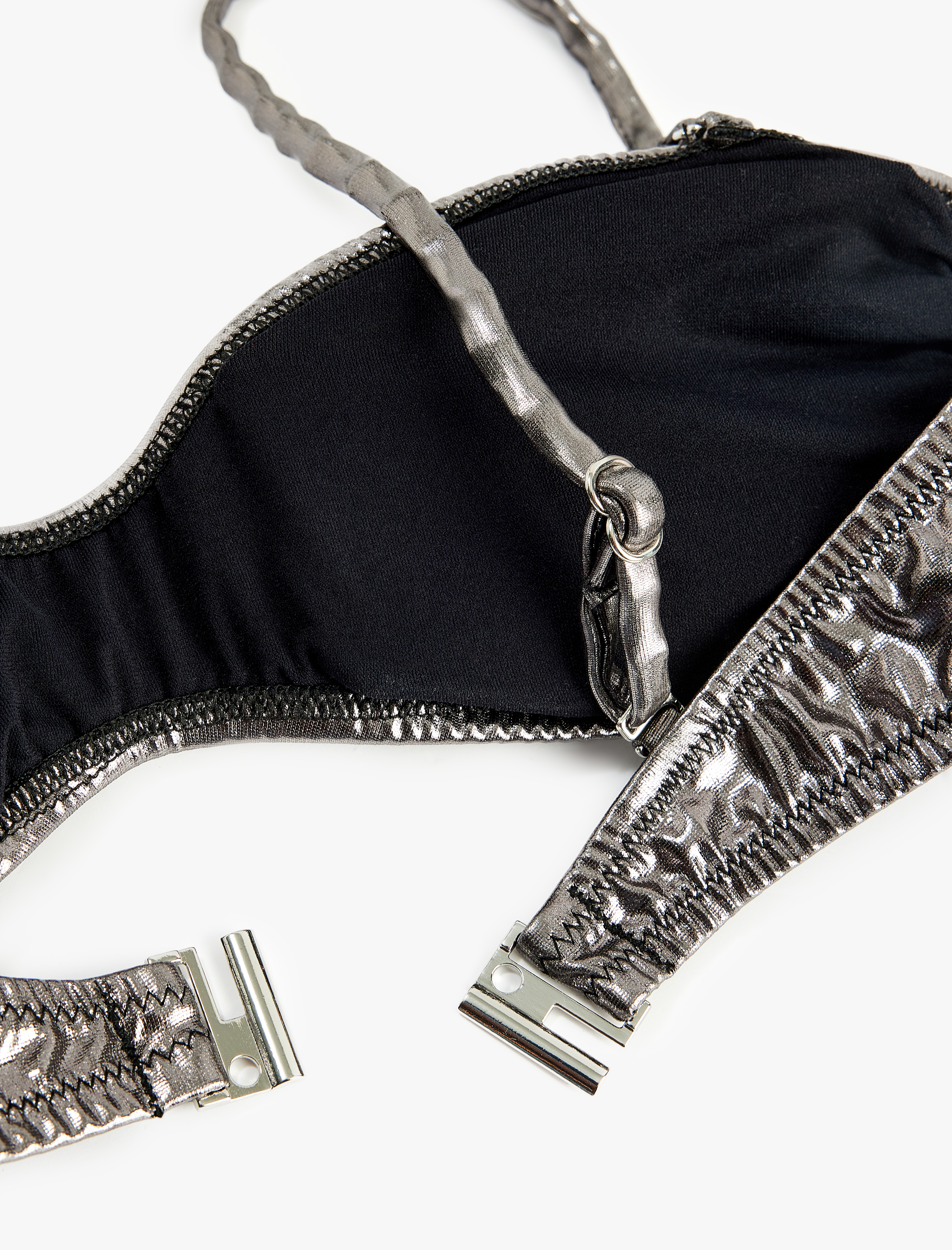   Çıkarılabilir Askılı Bandeau Straplez Bikini Üstü