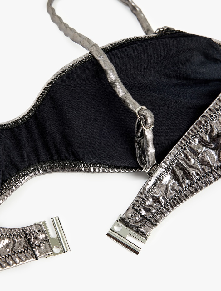  Çıkarılabilir Askılı Bandeau Straplez Bikini Üstü