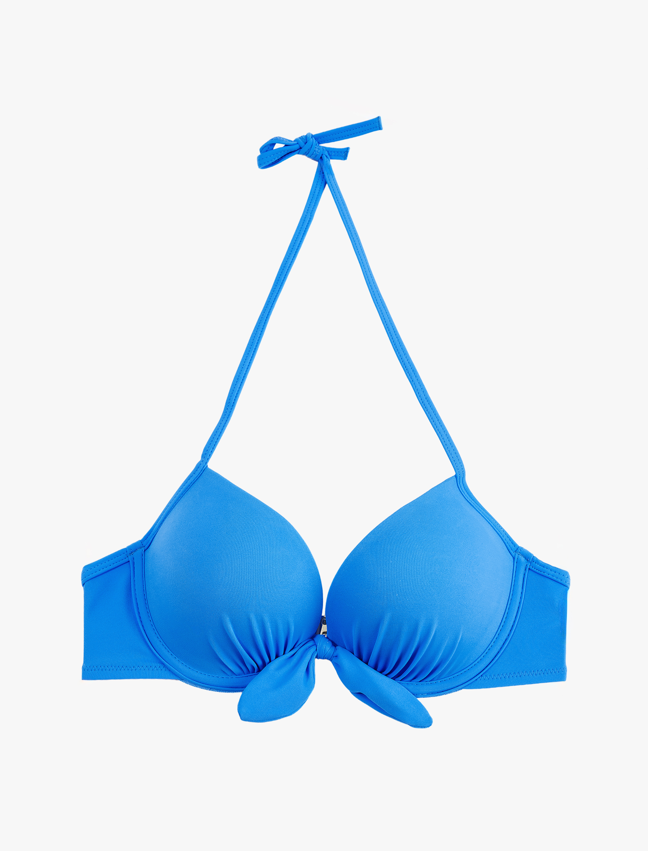 Koton Boyundan Bağlamalı Fiyonklu Destekli Bikini Üstü görsel 4